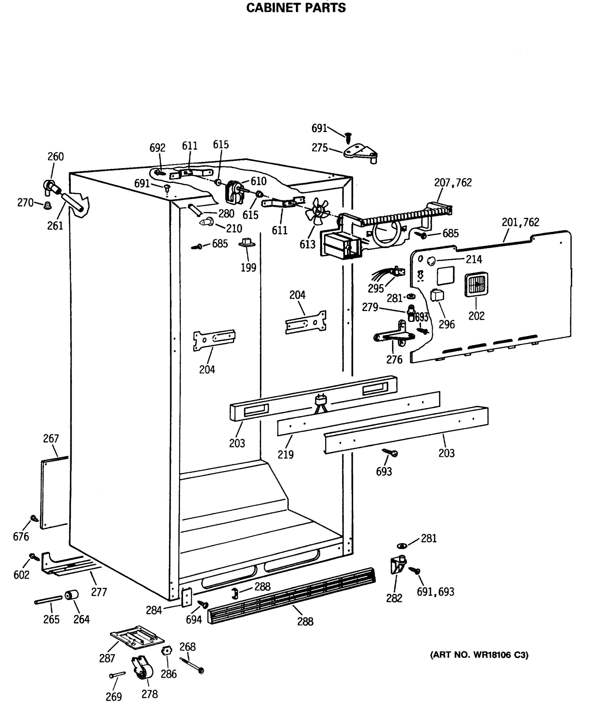 CABINET PARTS