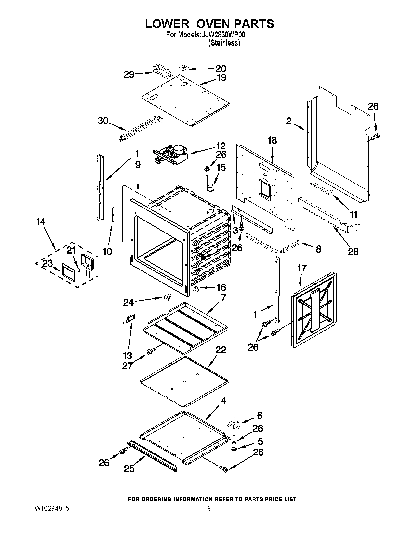 02 - LOWER OVEN PARTS