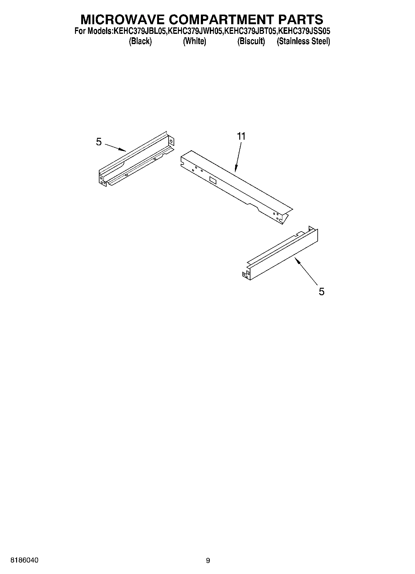07 - MICROWAVE COMPARTMENT PARTS