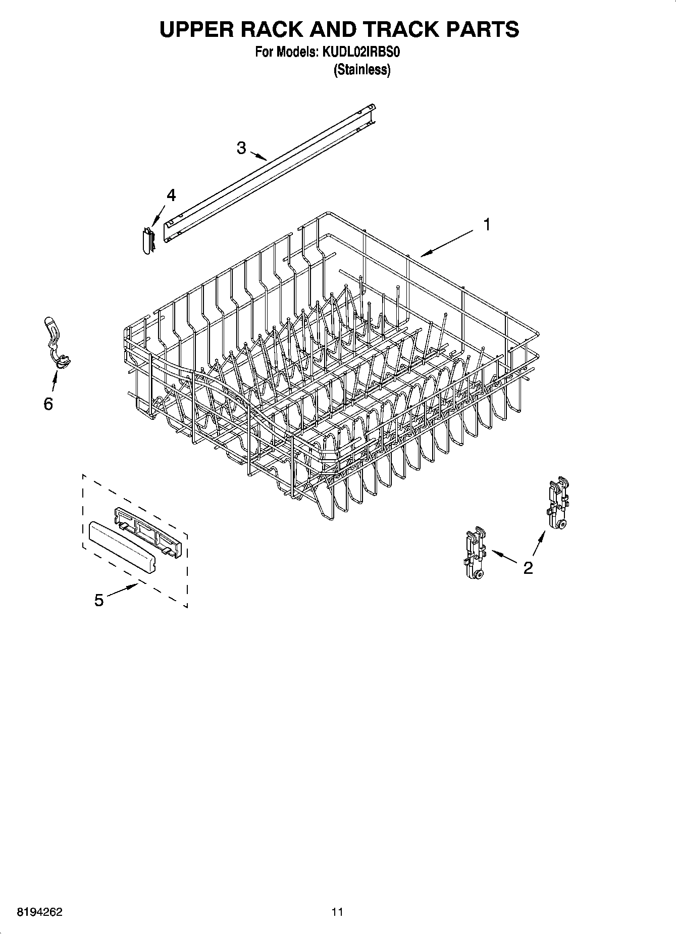 09 - UPPER RACK AND TRACK PARTS