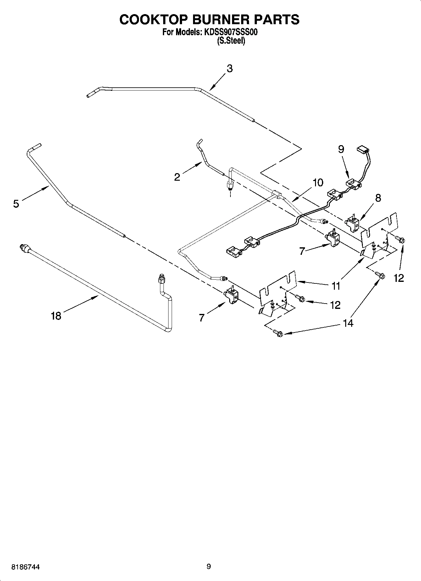 06 - COOKTOP BURNER PARTS
