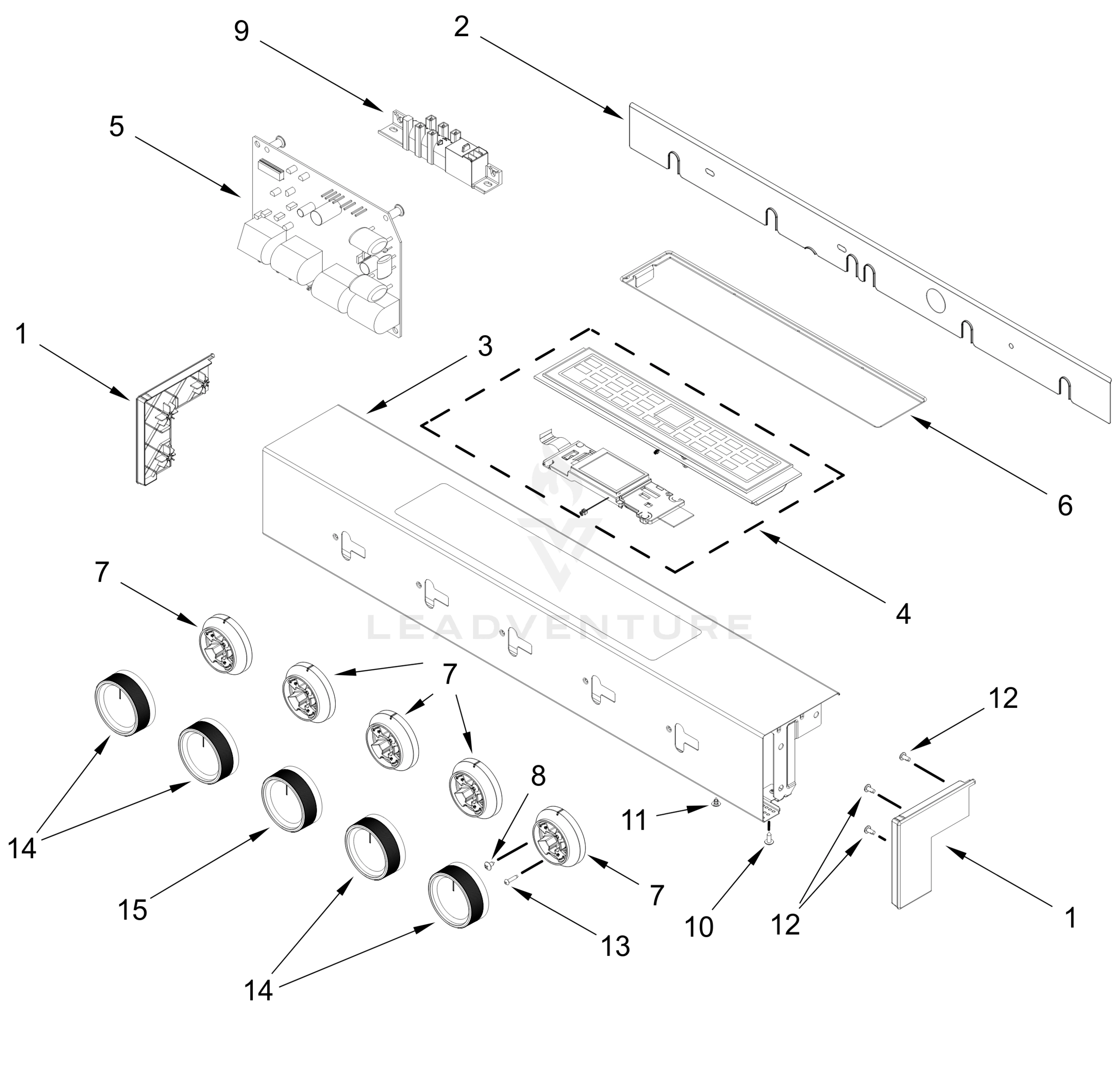 CONTROL PANEL PARTS