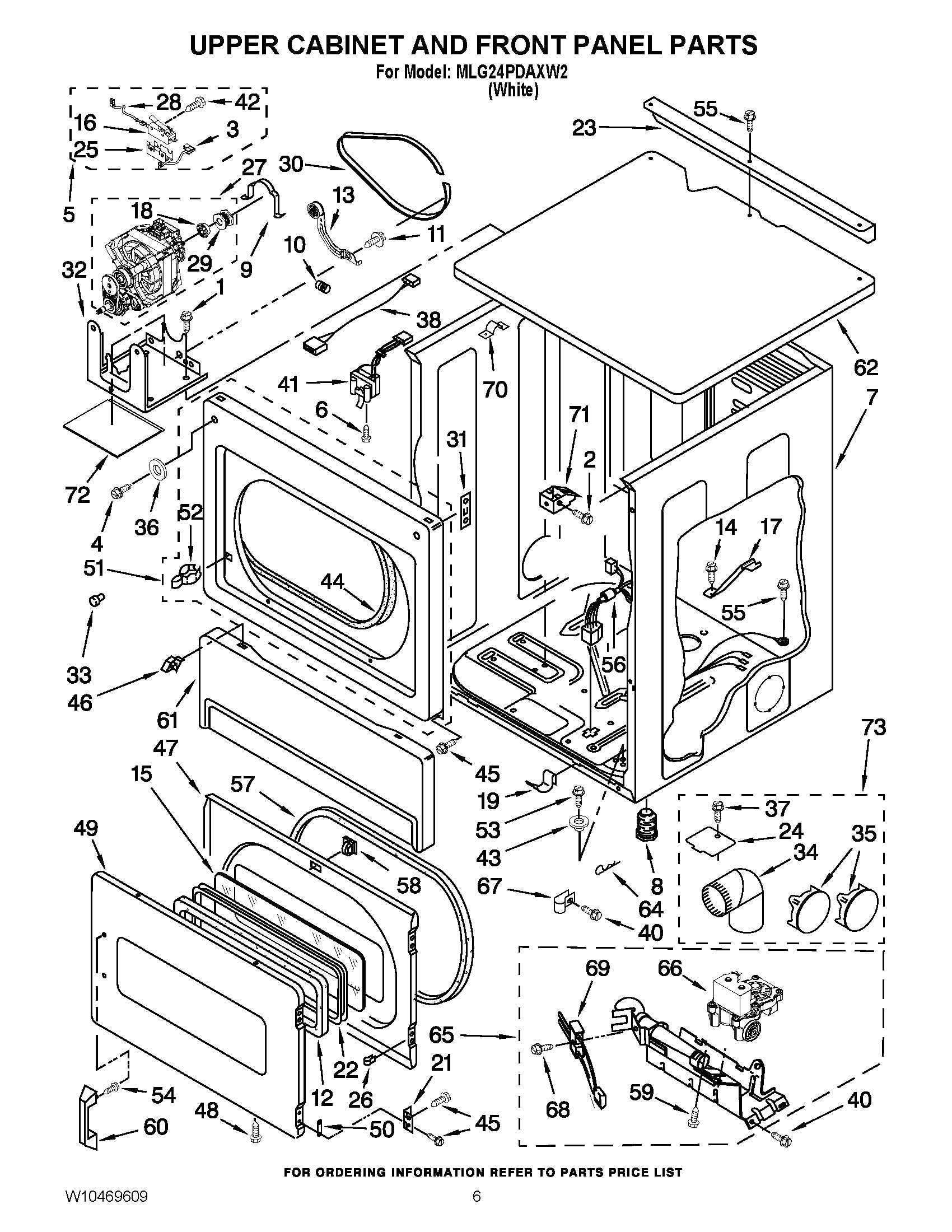 03 - UPPER CABINET AND FRONT PANEL PARTS