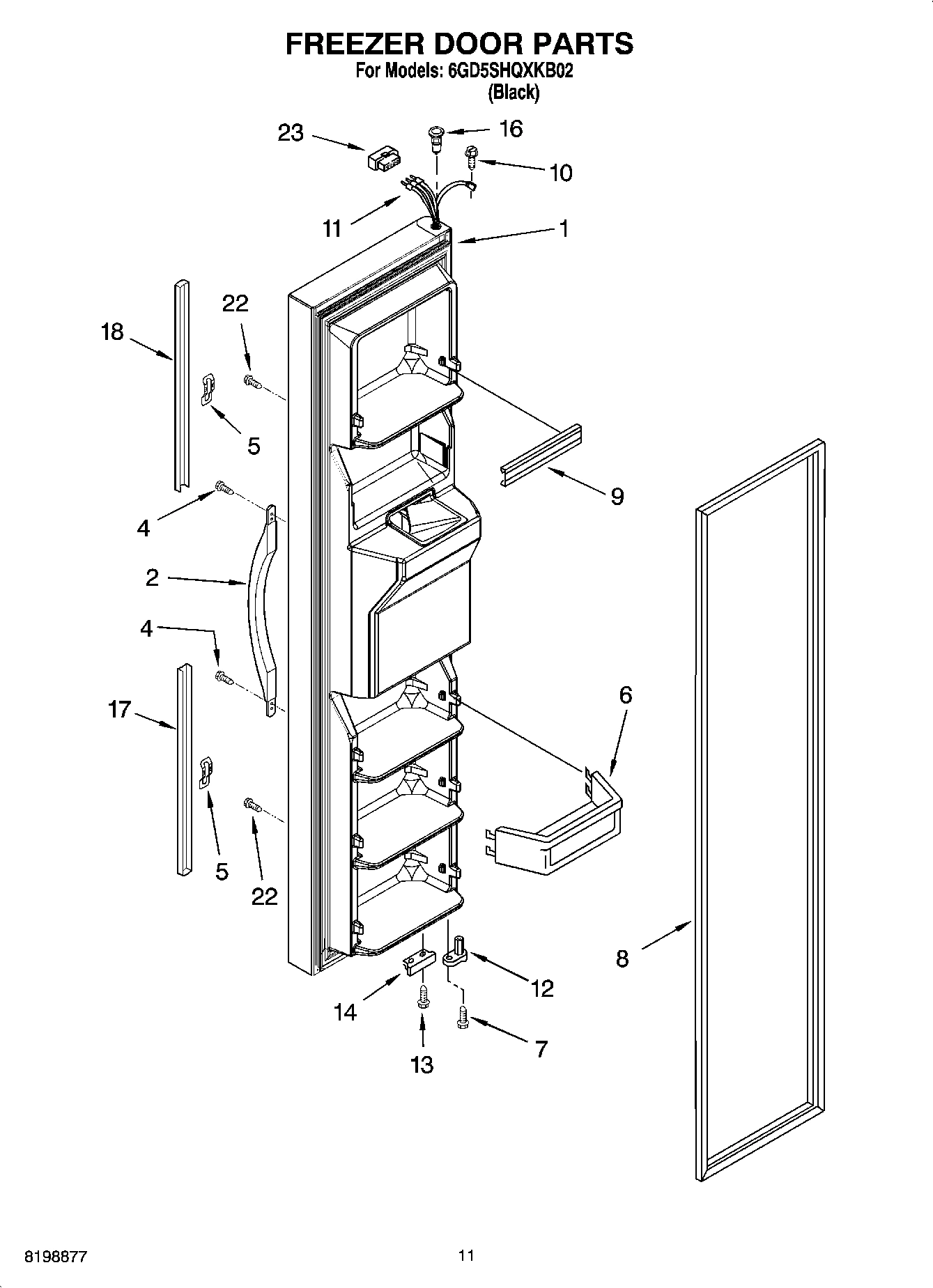 07 - FREEZER DOOR PARTS