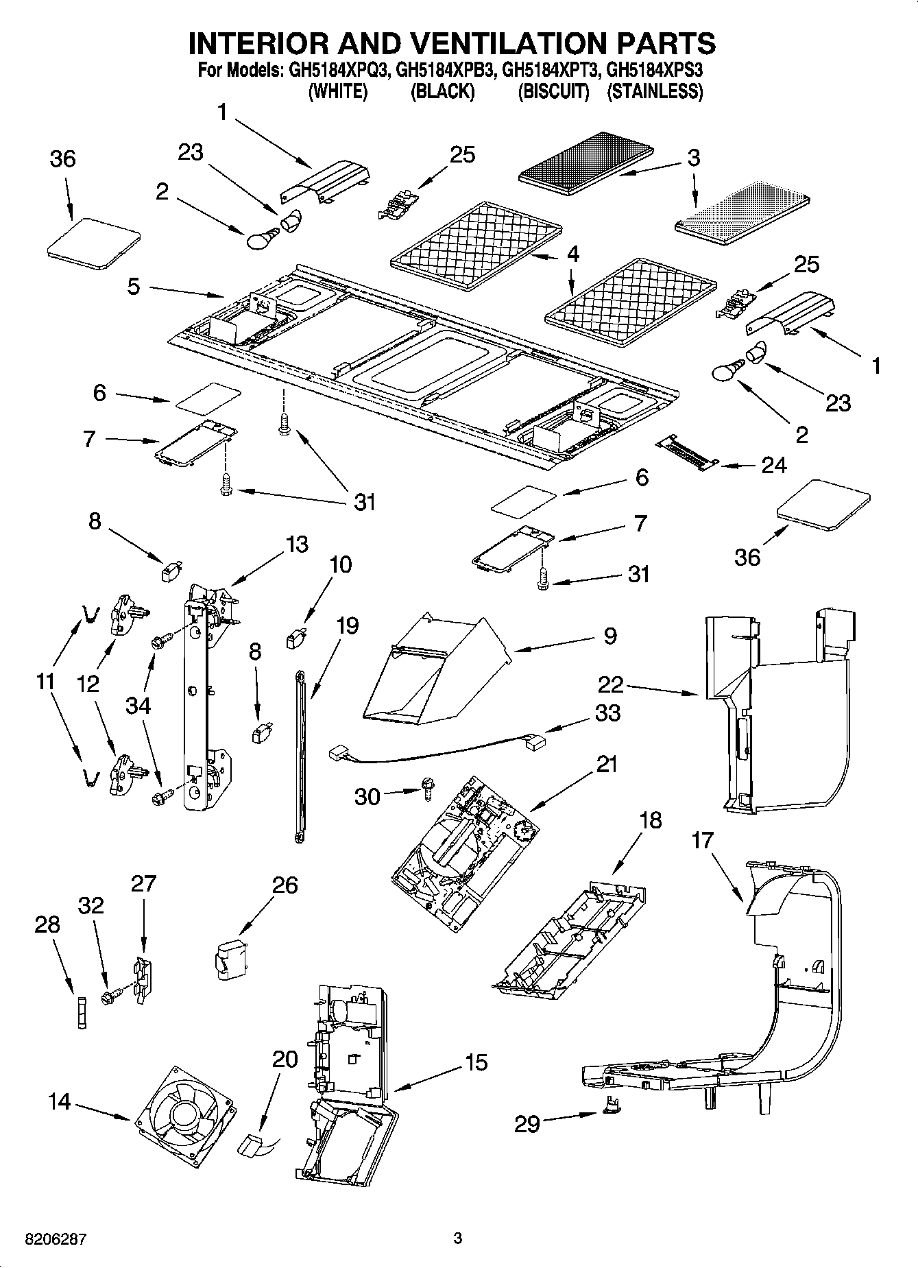 03 - INTERIOR AND VENTILATION PARTS