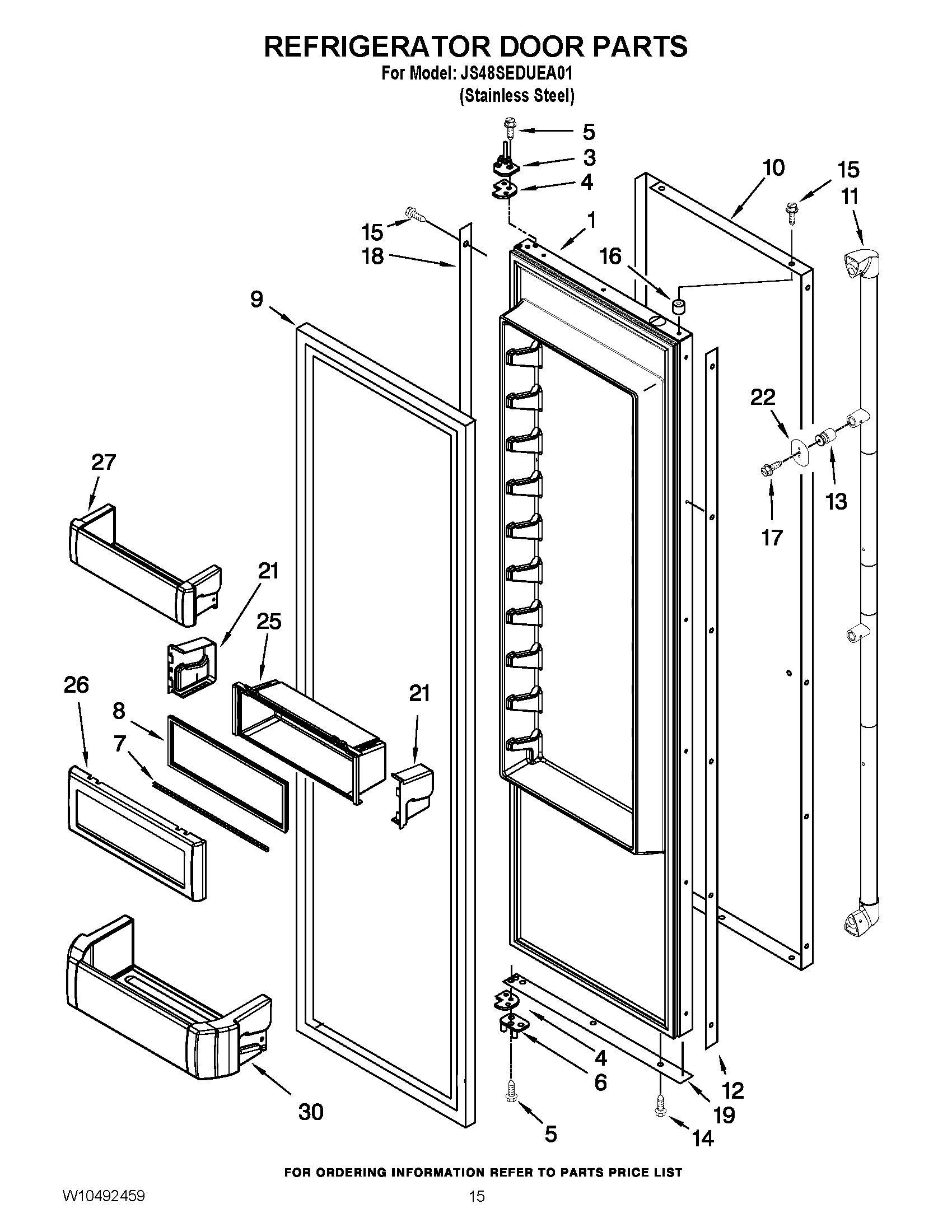 10 - REFRIGERATOR DOOR PARTS