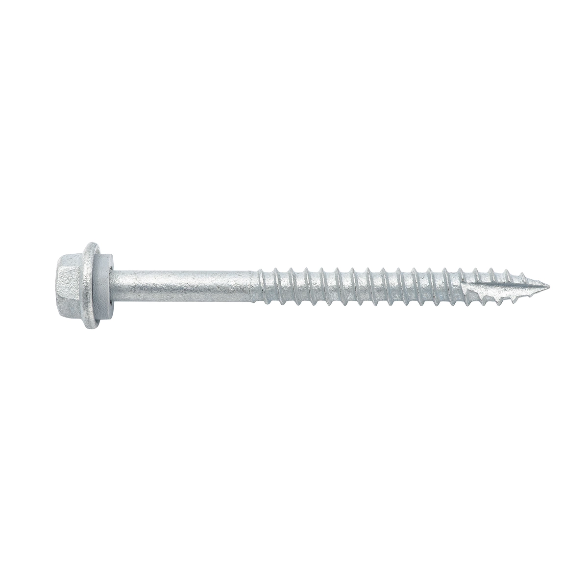 ZENITH® 14G x 75mm Class 3 Galvanised, External Hex Drive, Cladding & Roofing Screws with Seal – External Use – 5 Pack