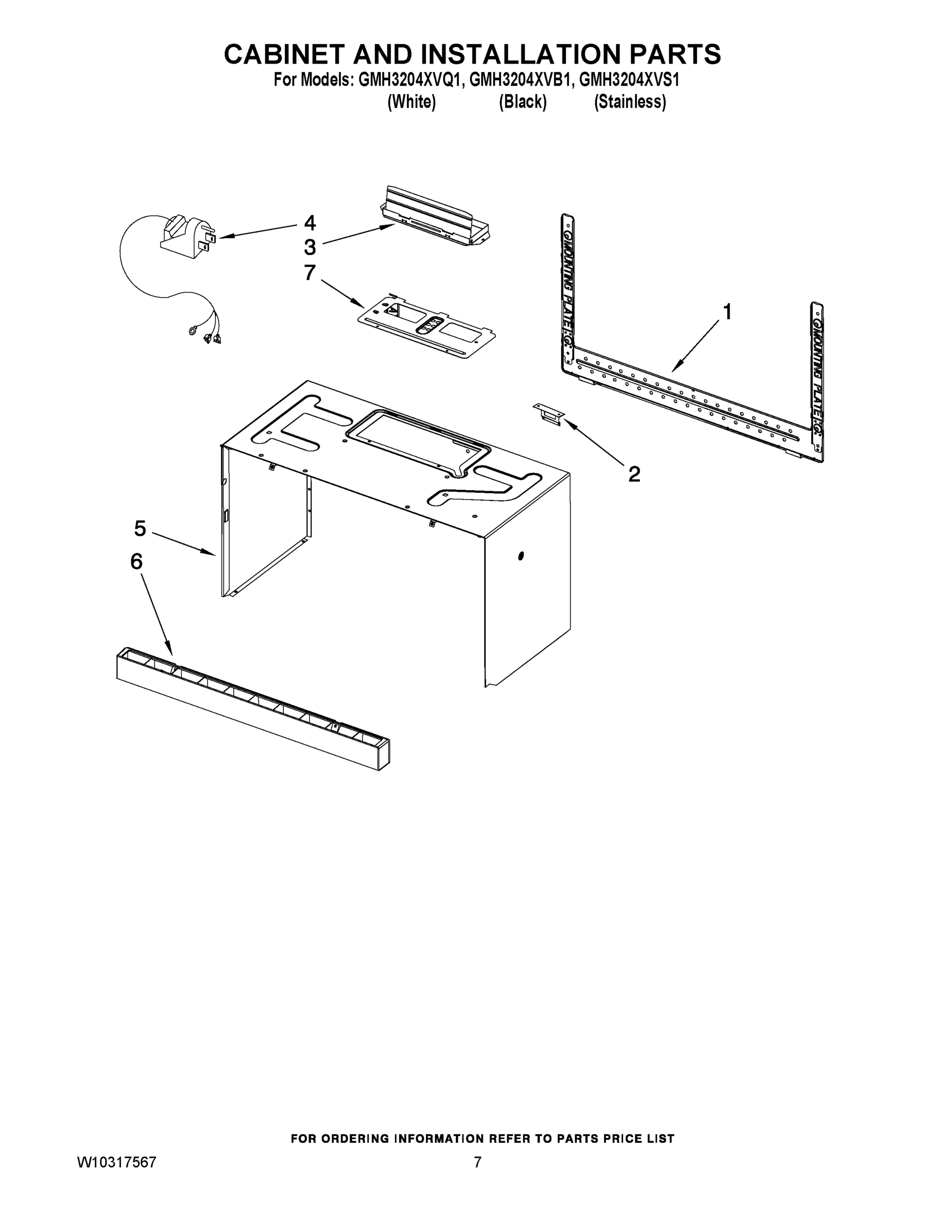 06 - CABINET AND INSTALLATION PARTS