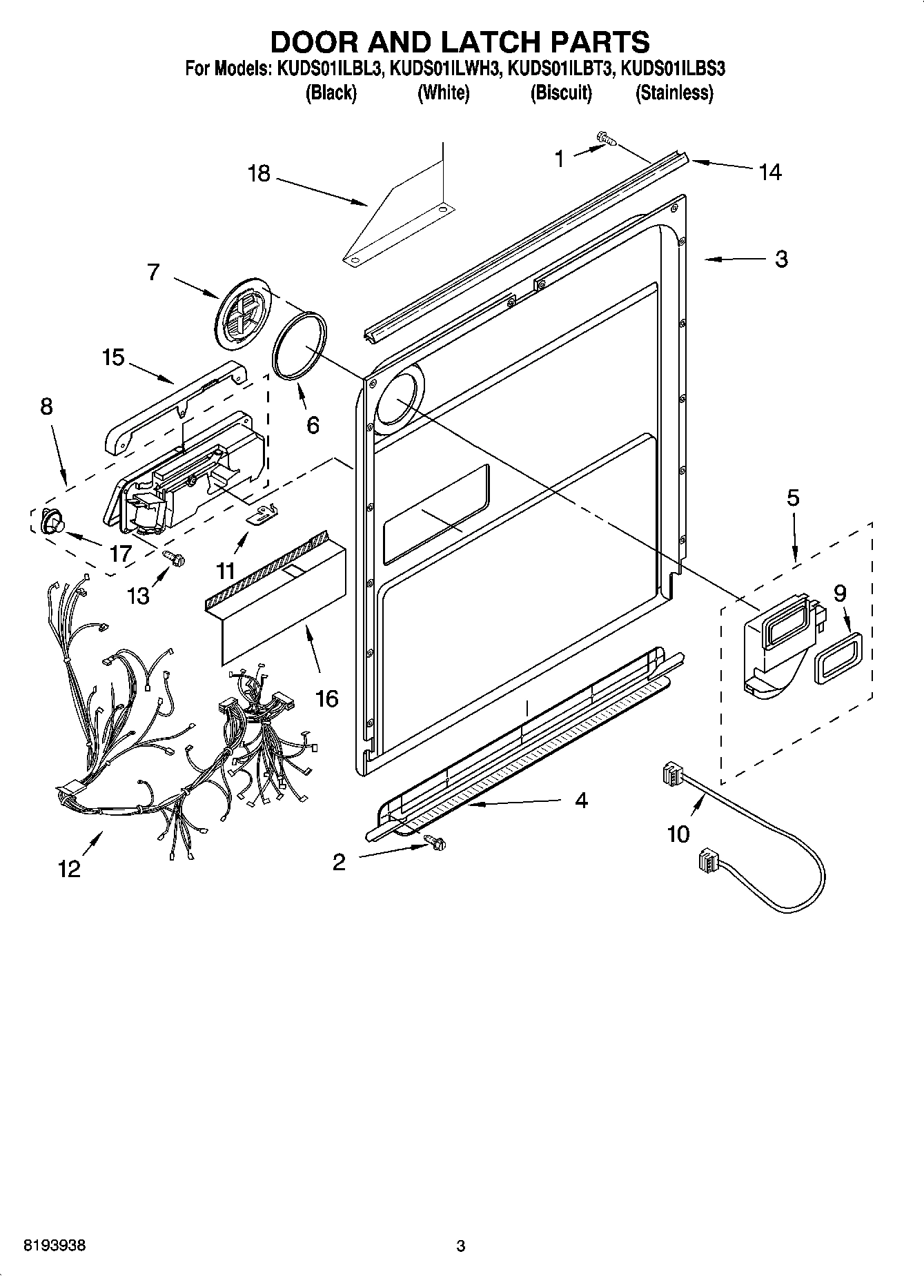 03 - DOOR AND LATCH PARTS