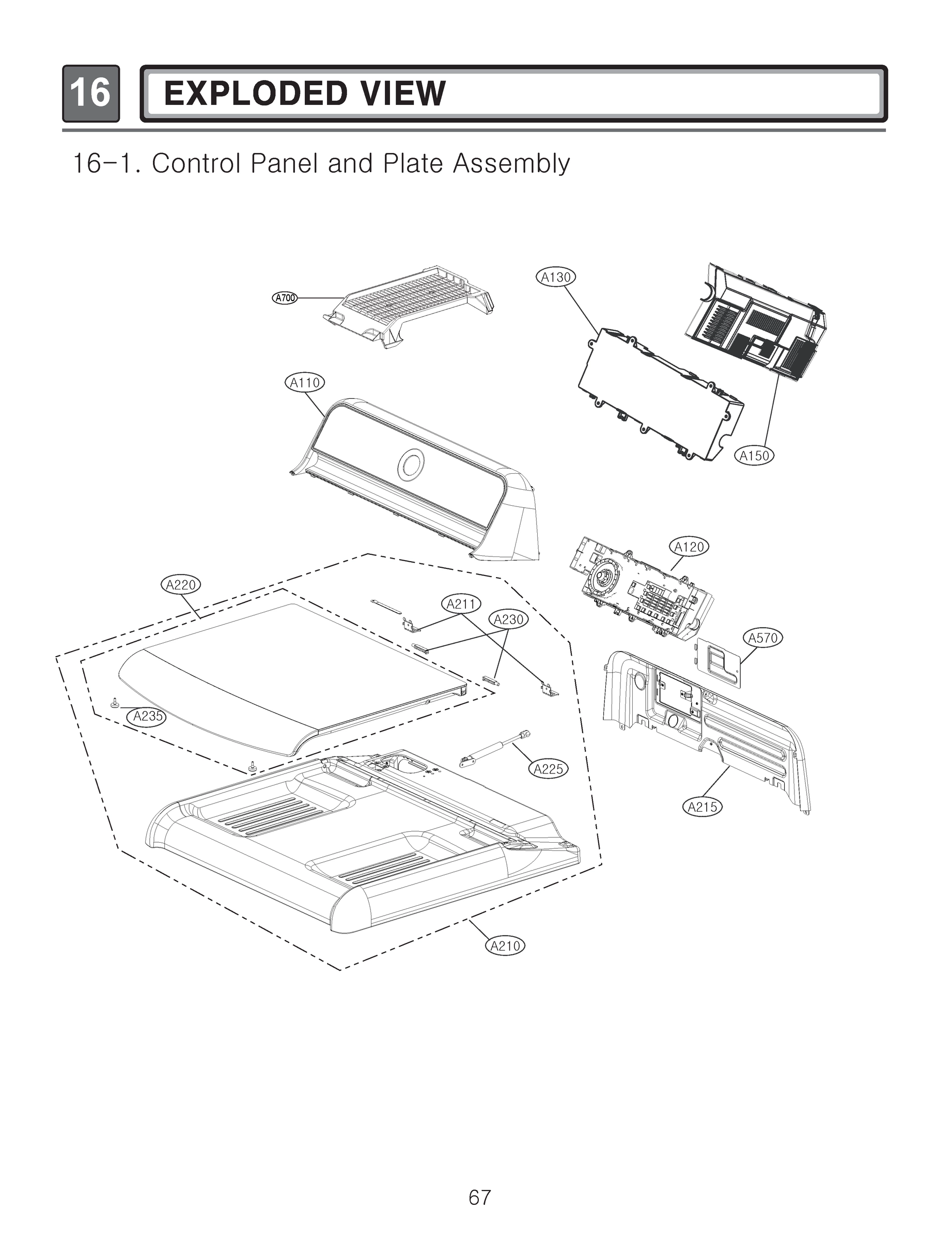 CONTROL PANEL & PLATE ASSEMBLY