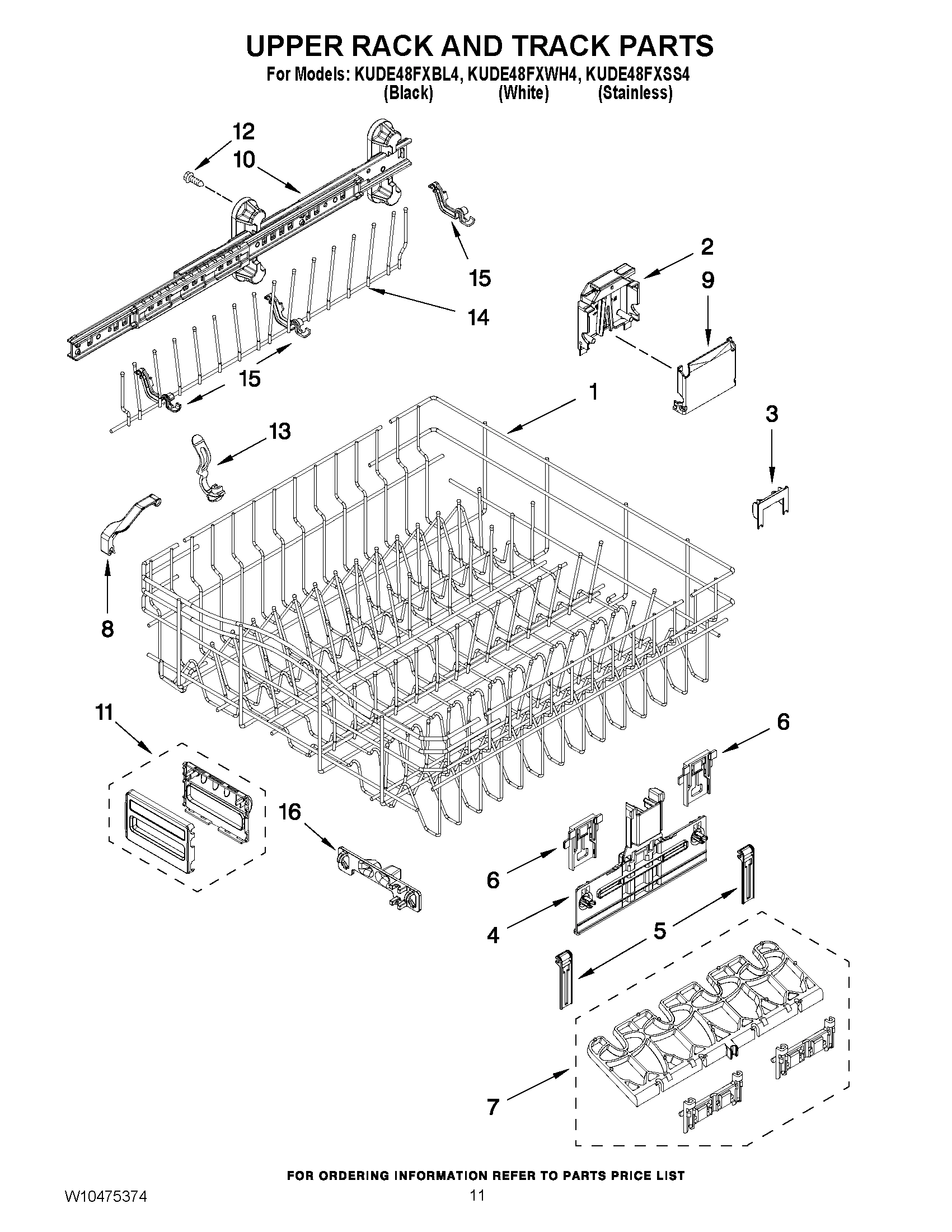 09 - UPPER RACK AND TRACK PARTS