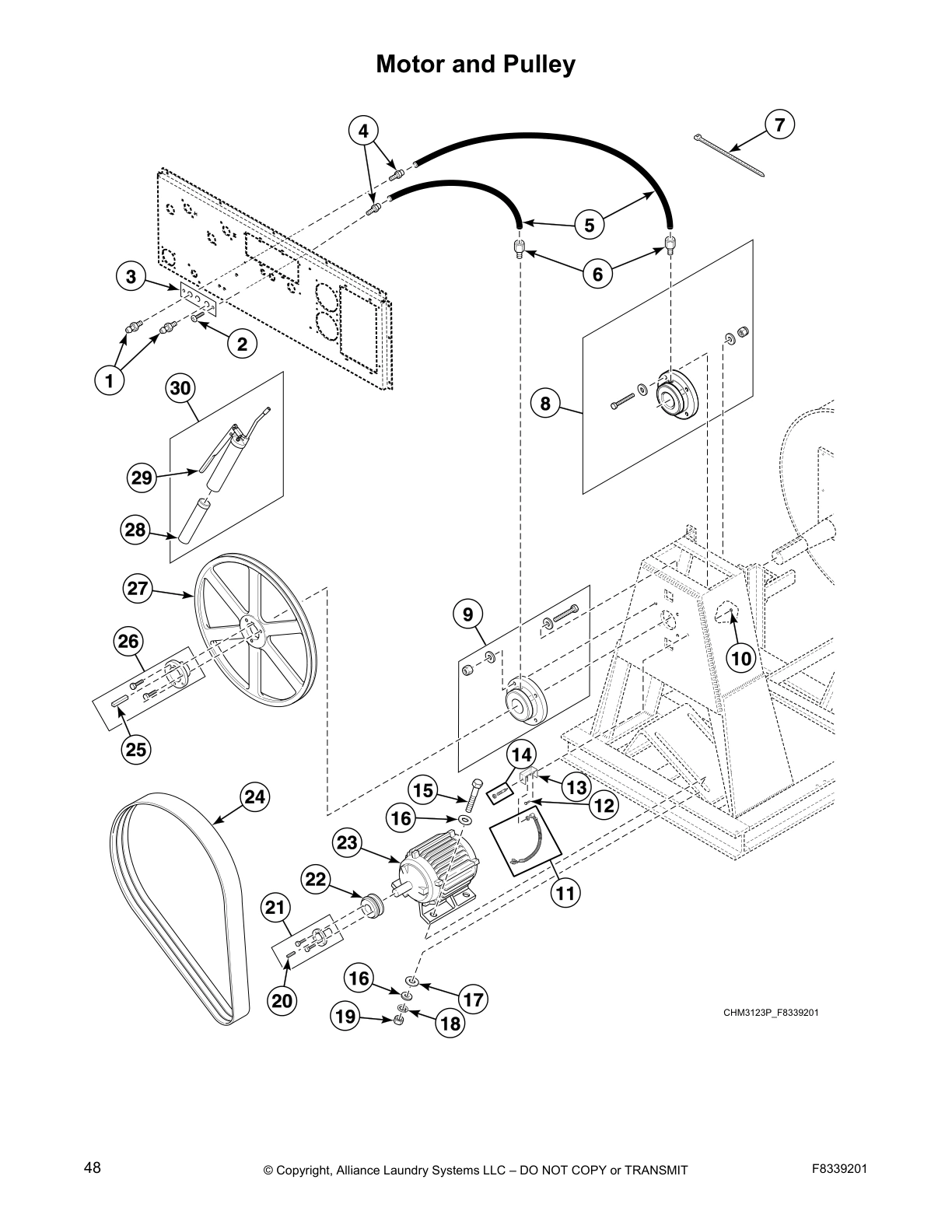 Motor and Pulley