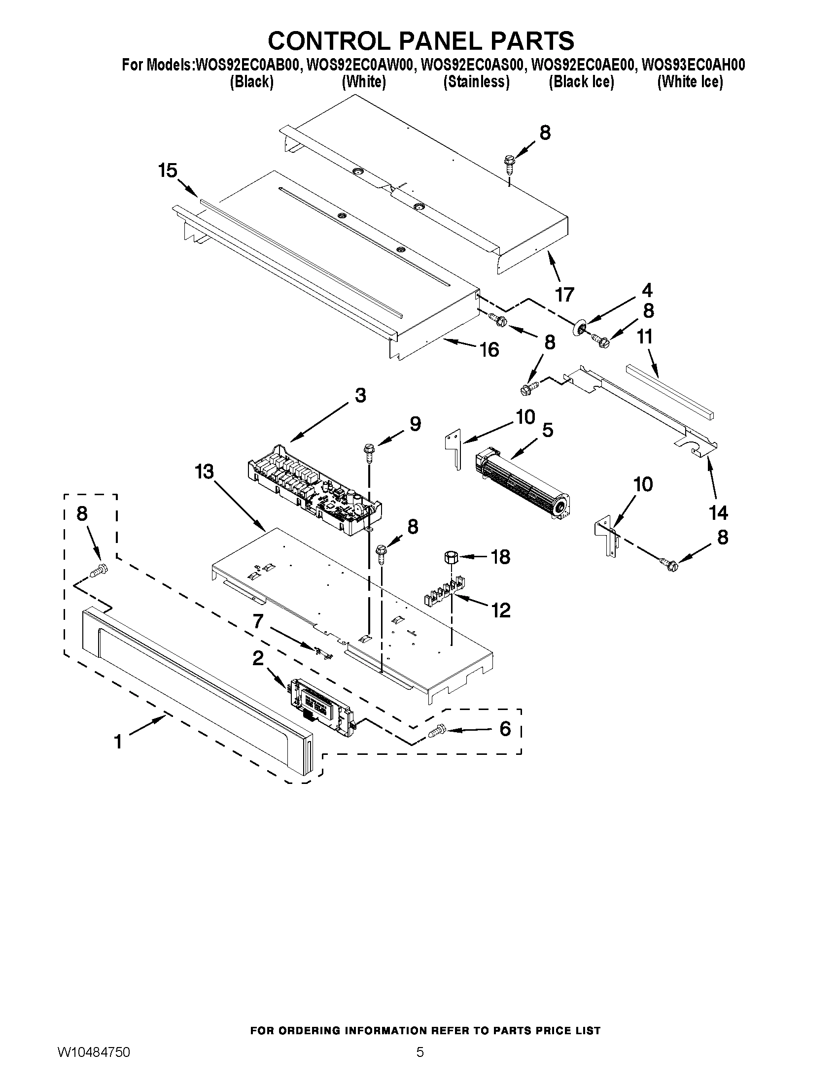 04 - CONTROL PANEL PARTS