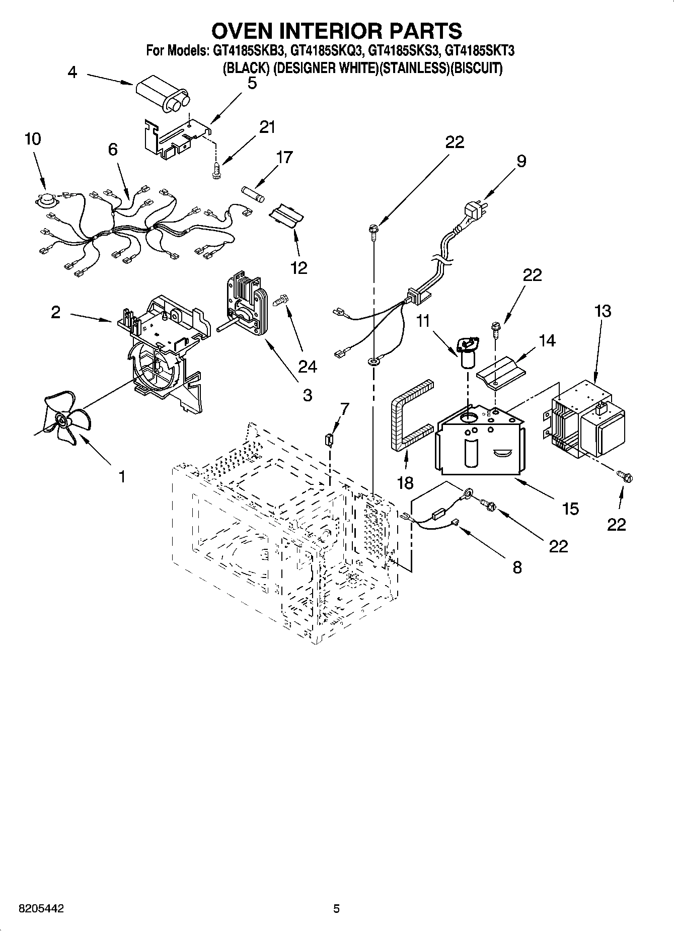 05 - OVEN INTERIOR PARTS