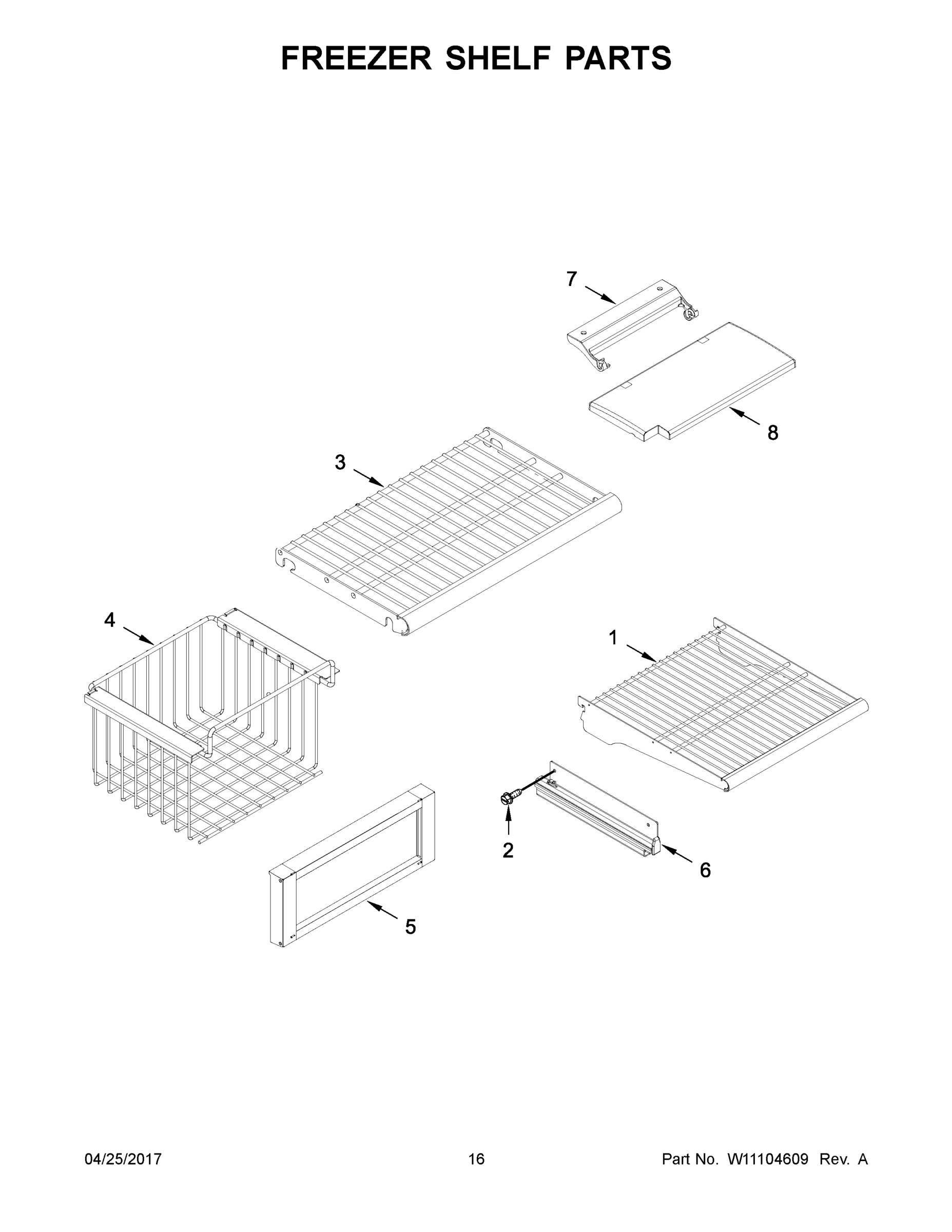 09 - FREEZER SHELF PARTS