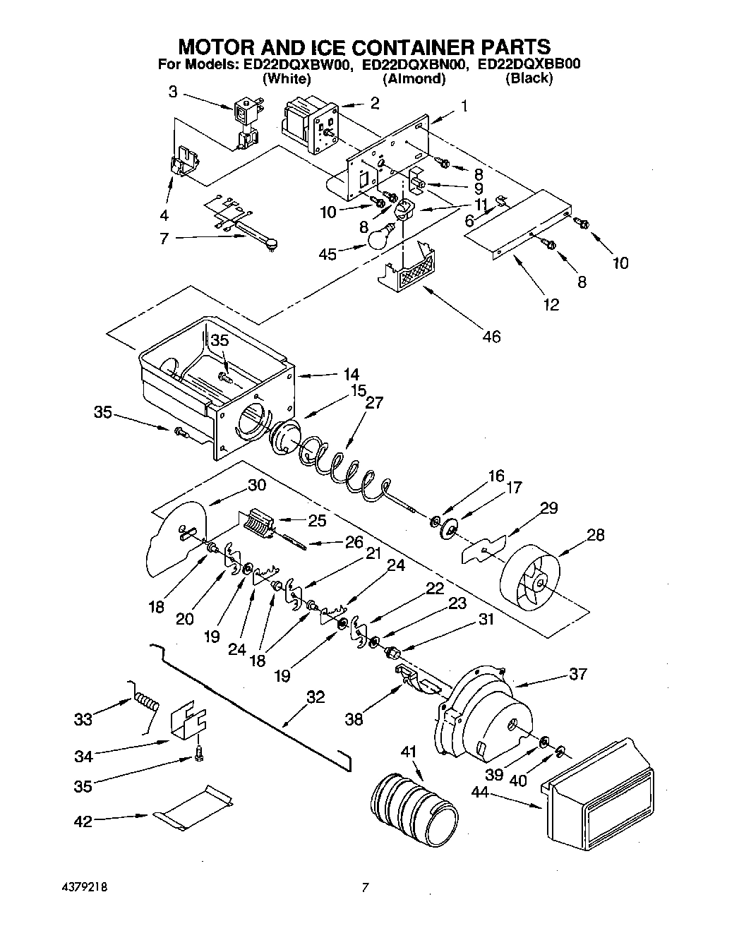 06 - MOTOR AND ICE CONTAINER
