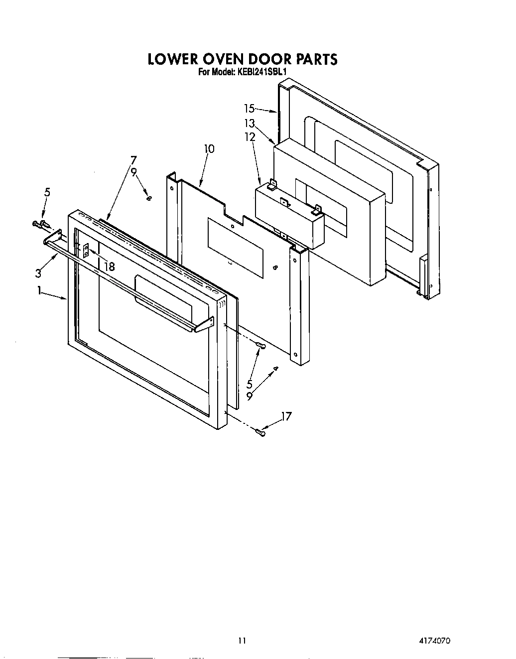 09 - LOWER OVEN DOOR
