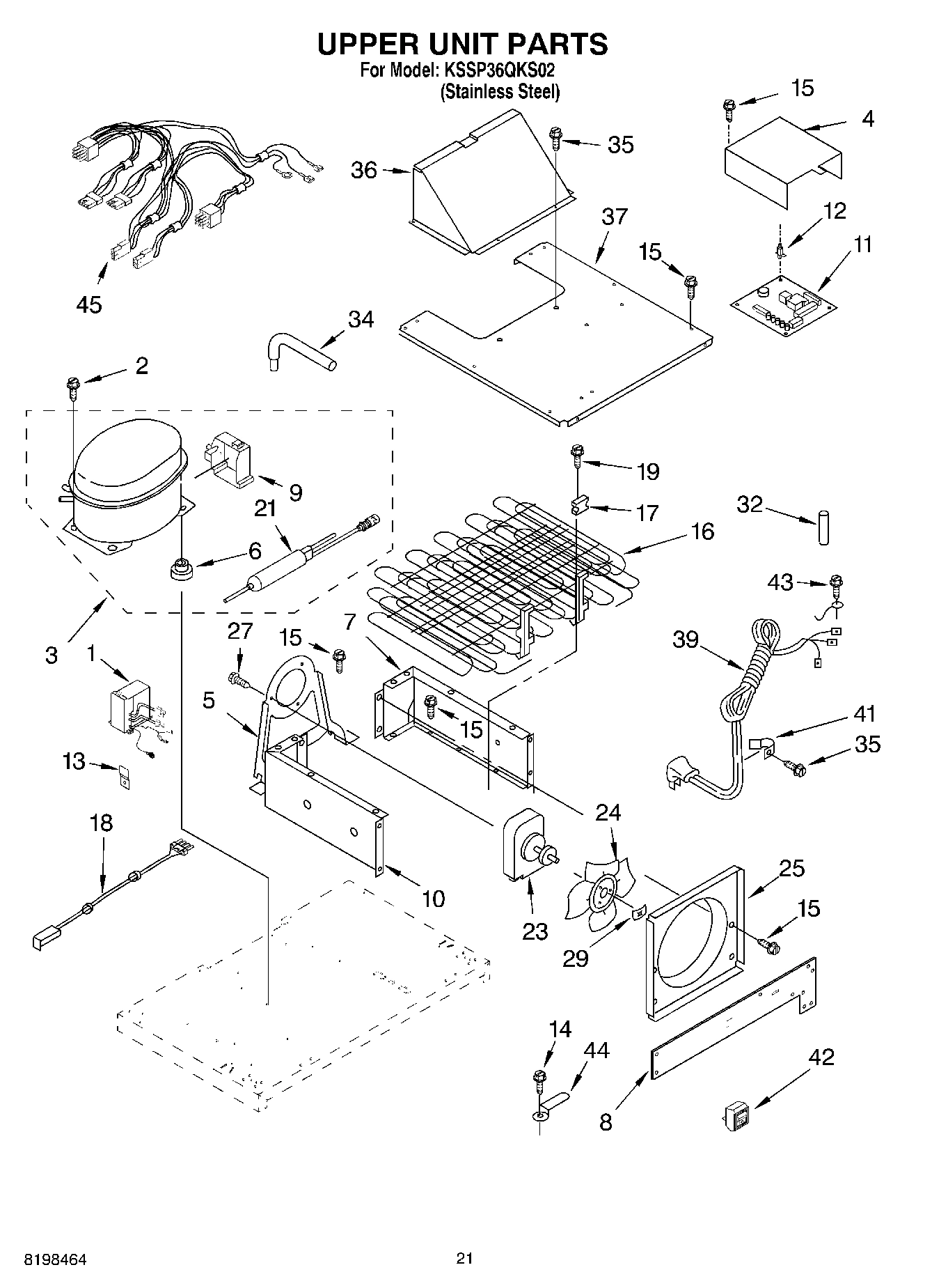 13 - UPPER UNIT PARTS