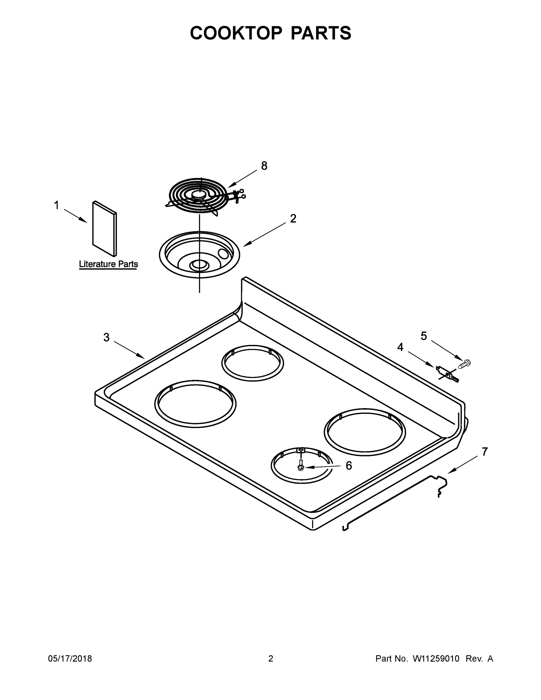 02 - COOKTOP PARTS