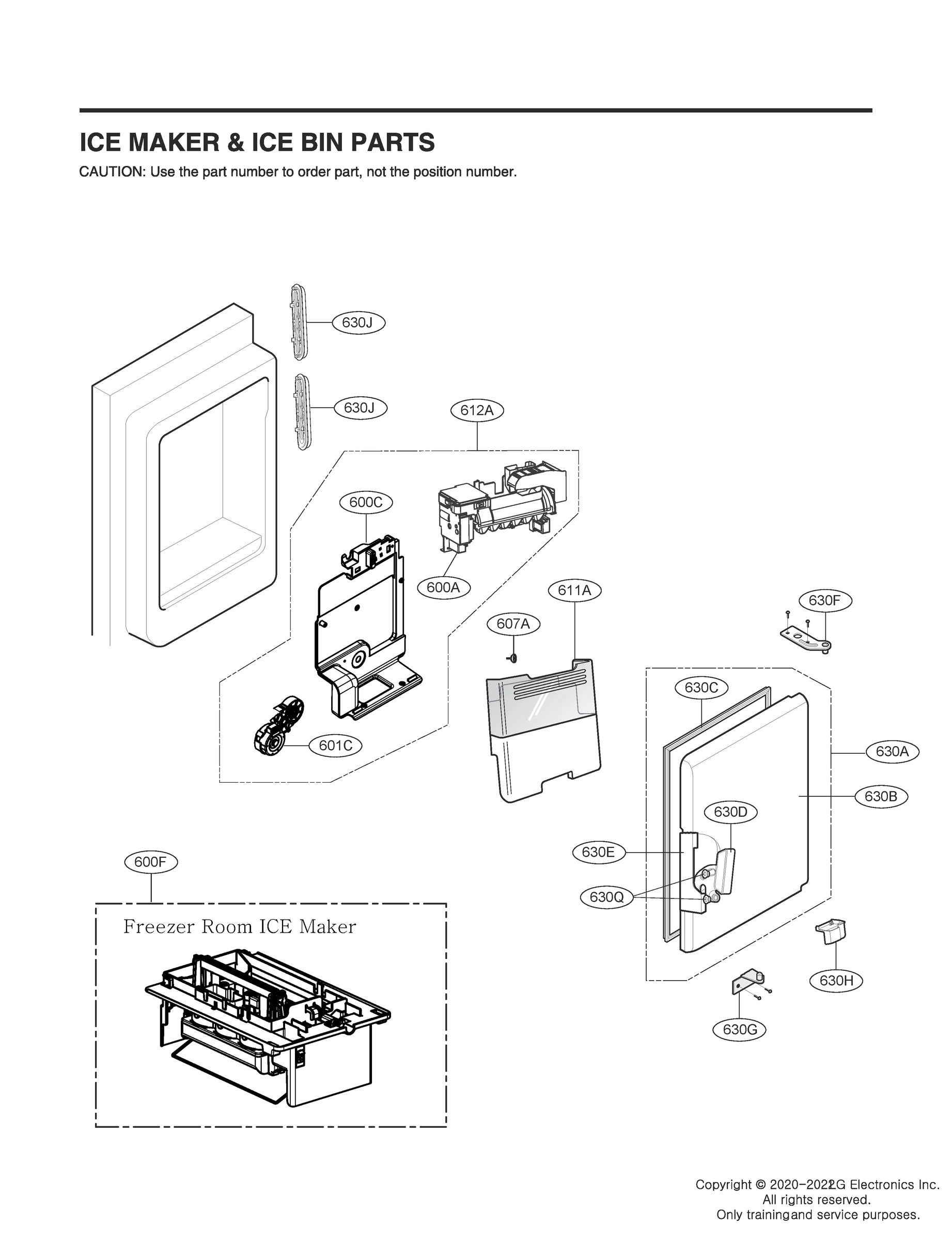 ICEMAKER & ICE BIN PARTS