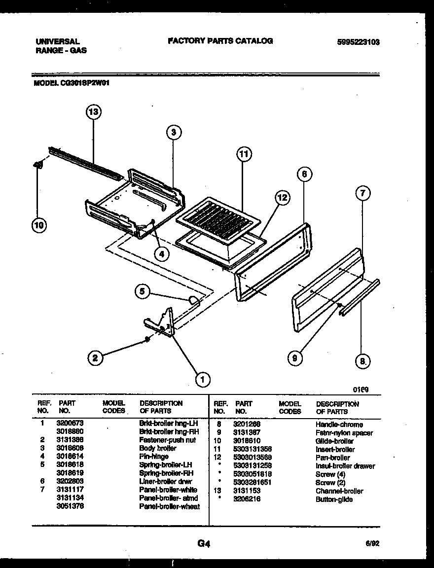 04 - BROILER DRAWER PARTS