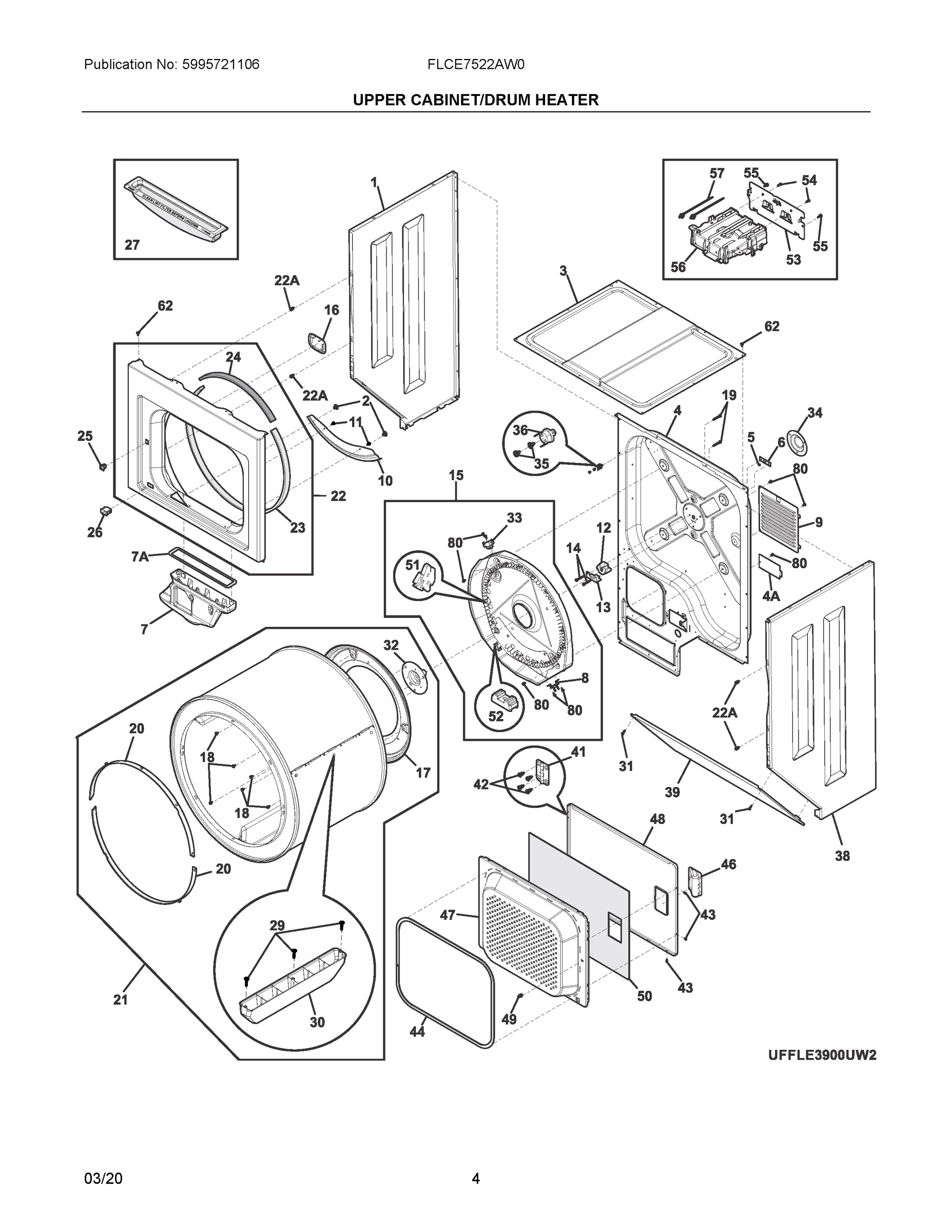 02 - UPPER CABINET/DRUM HEATER
