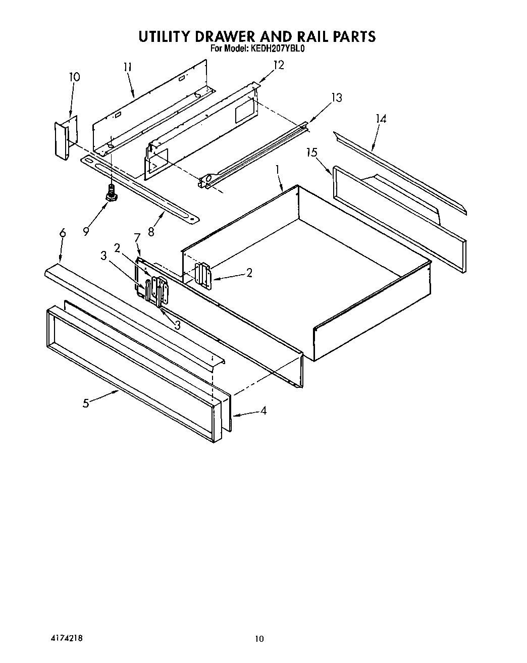 08 - UTILITY DRAWER AND RAIL