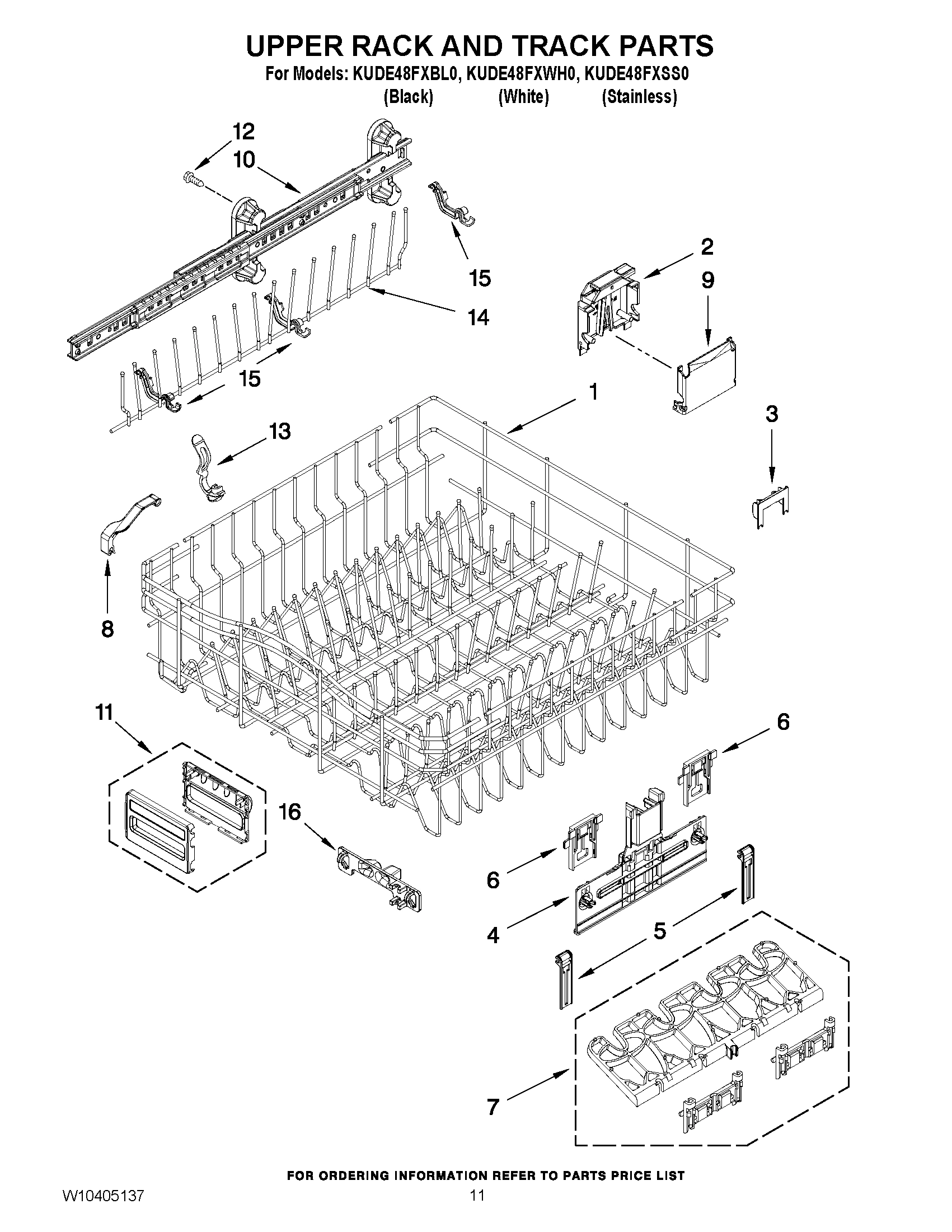09 - UPPER RACK AND TRACK PARTS