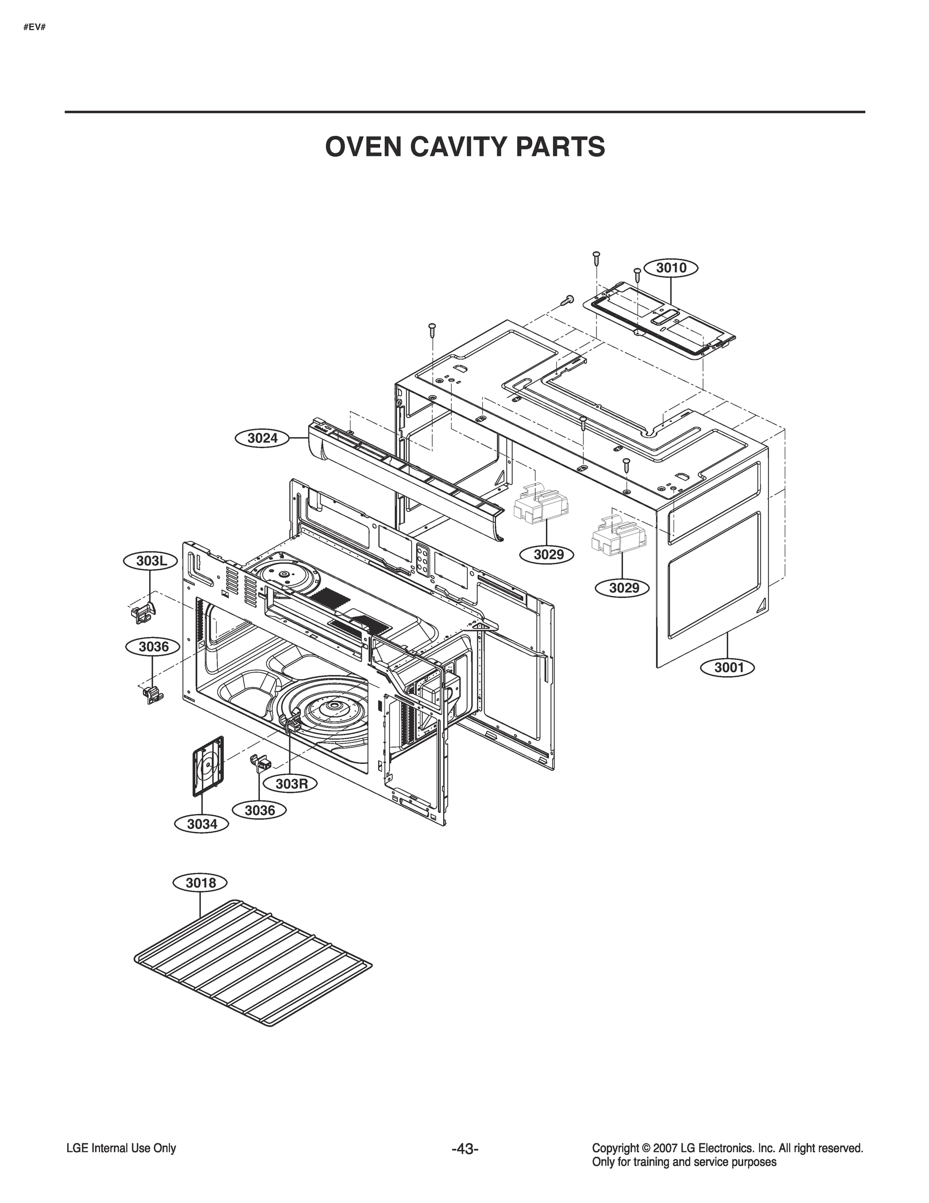 OVEN CAVITY PARTS