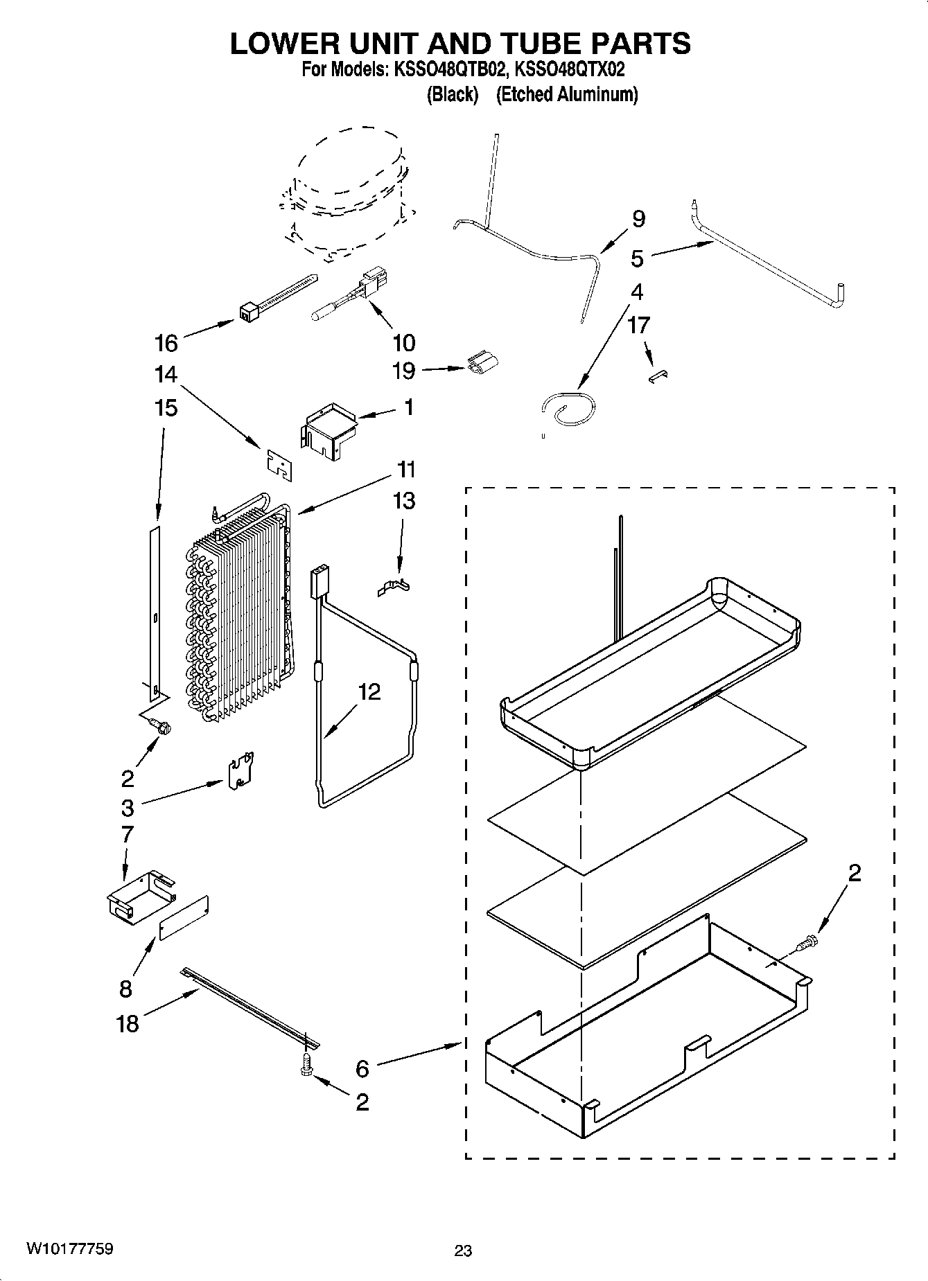 14 - LOWER UNIT AND TUBE PARTS