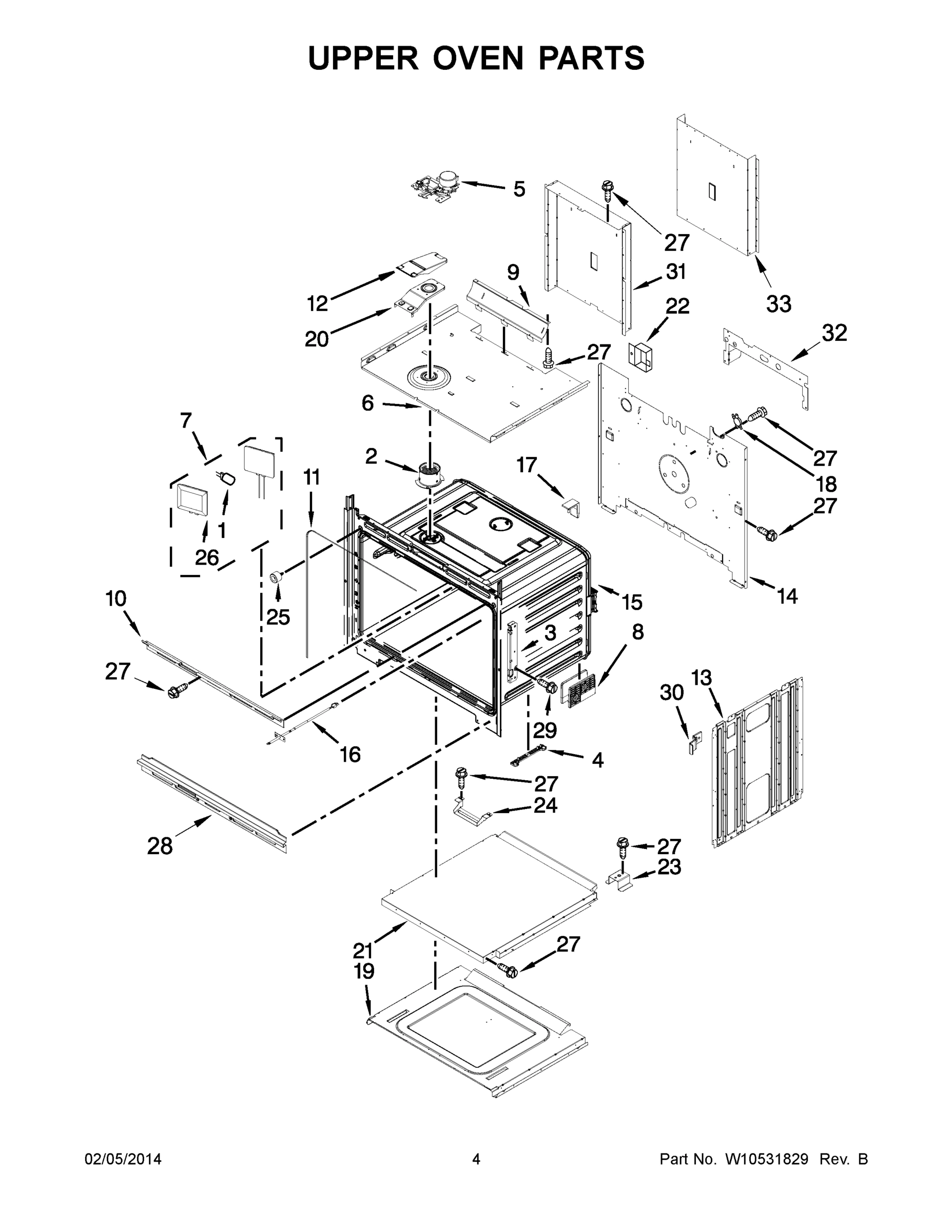 03 - UPPER OVEN PARTS