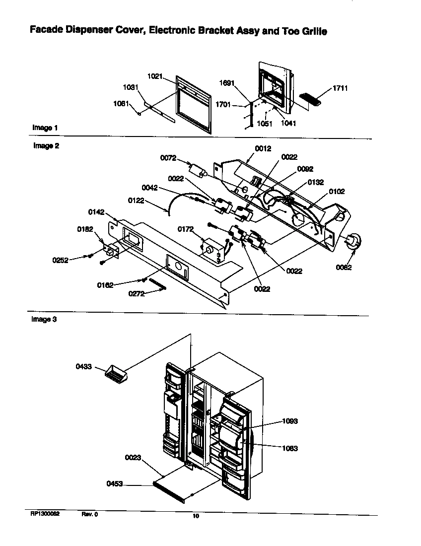 05 - FACADE COVER,ELEC BRKT ASSY & TOE GRILLE