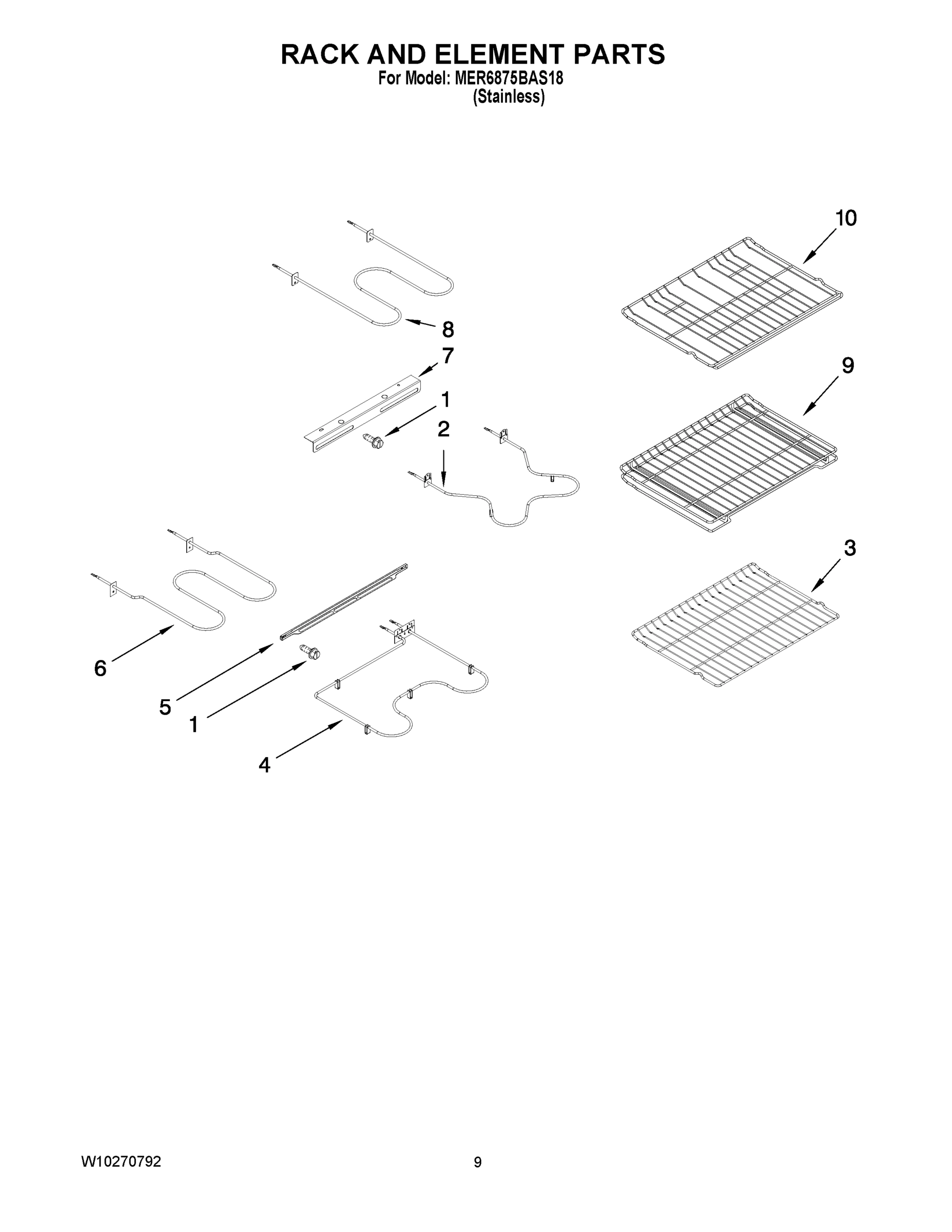 06 - RACK AND ELEMENT PARTS