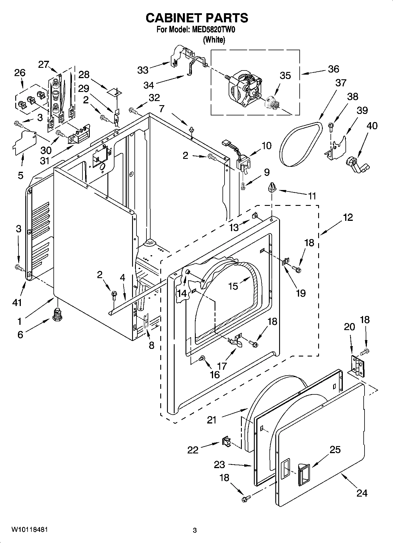 02 - CABINET PARTS