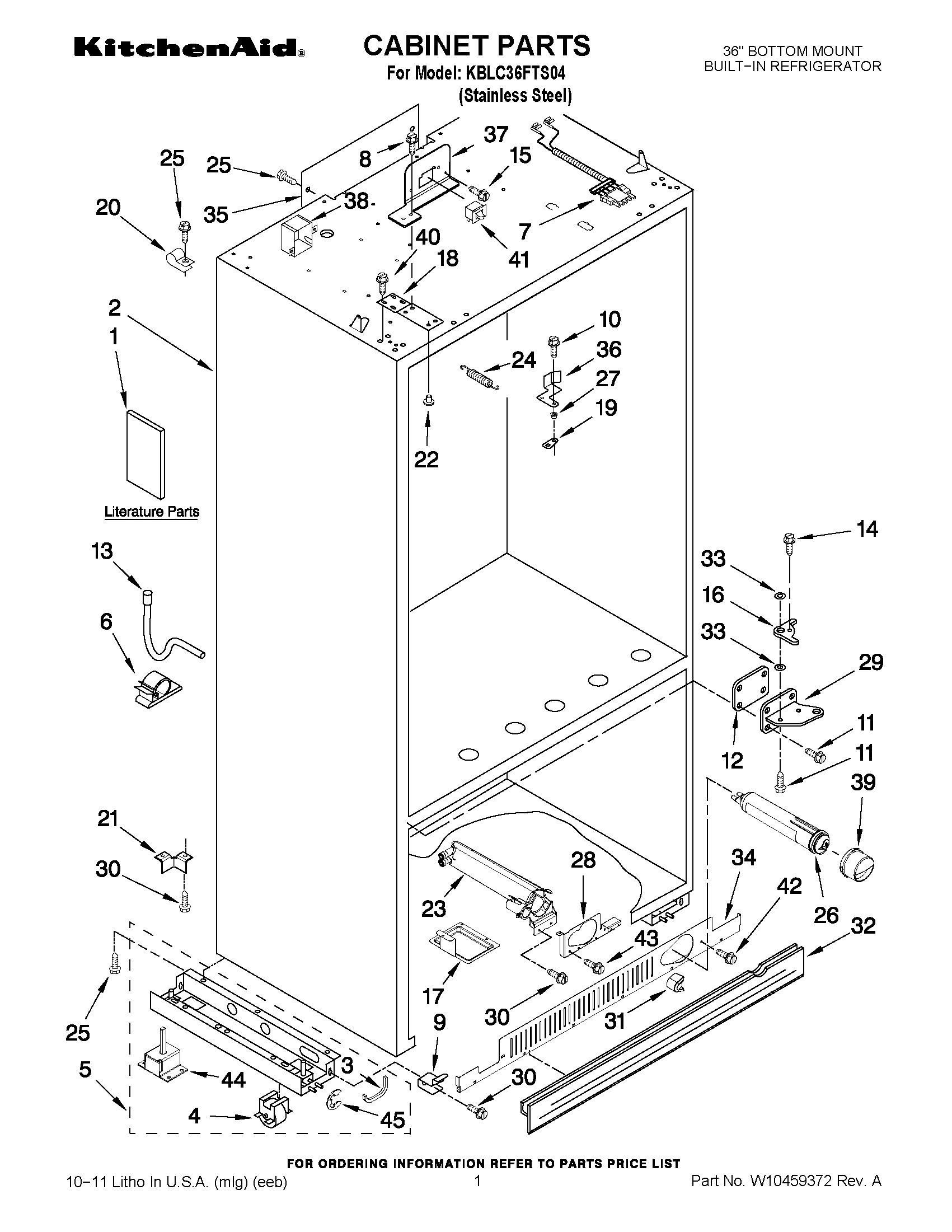 01 - CABINET PARTS