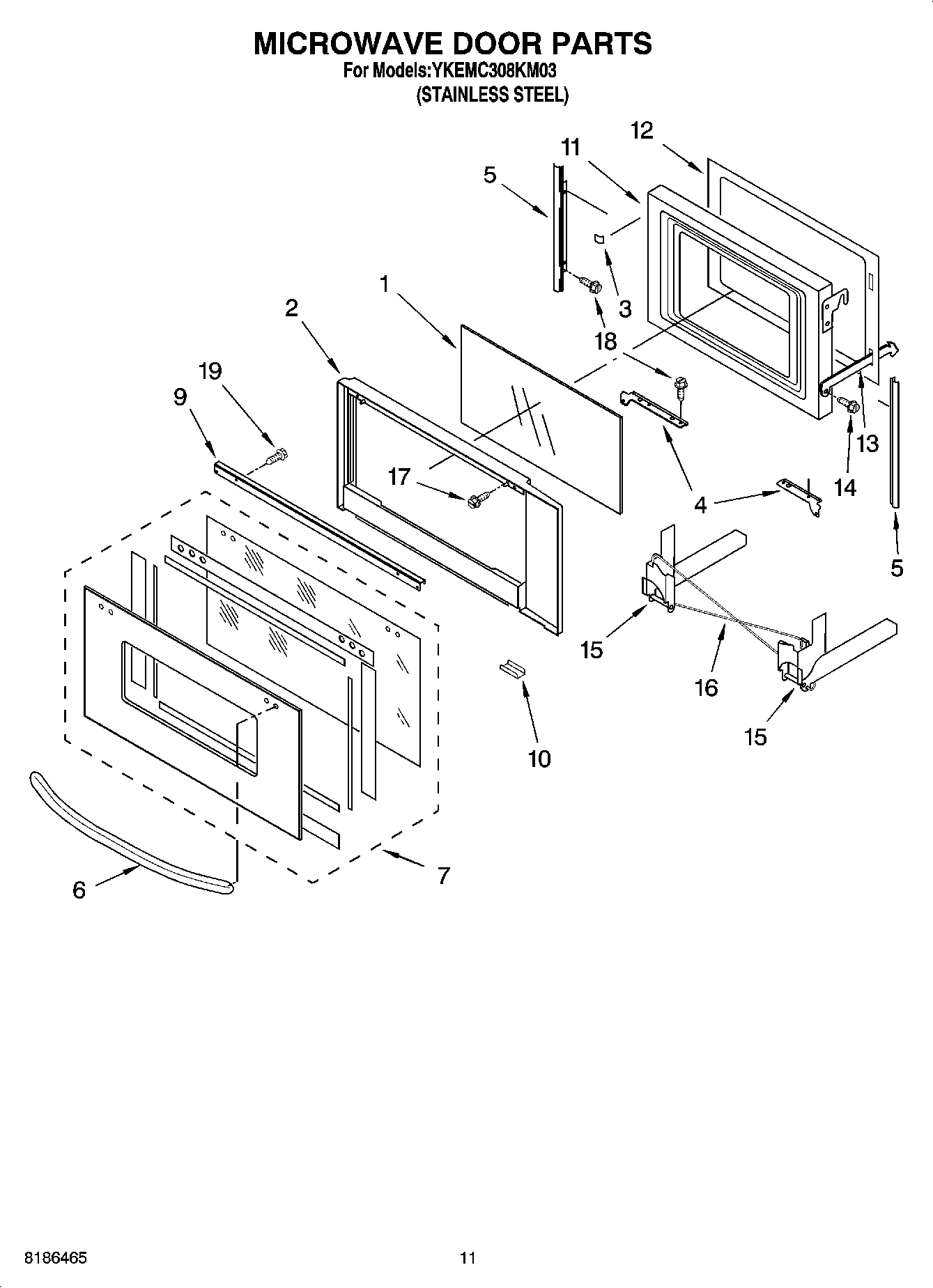 09 - MICROWAVE DOOR PARTS, OPTIONAL PARTS