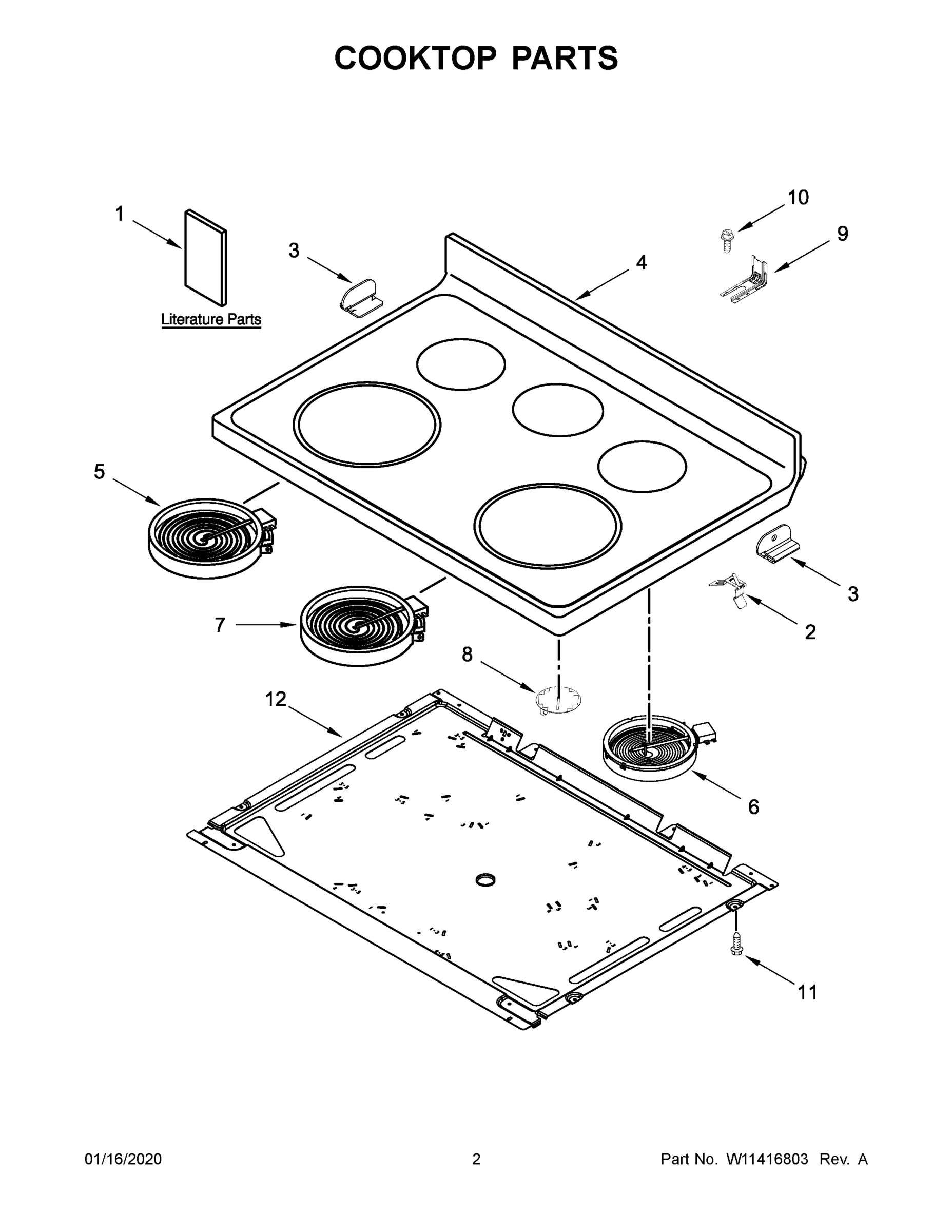 02 - COOKTOP PARTS