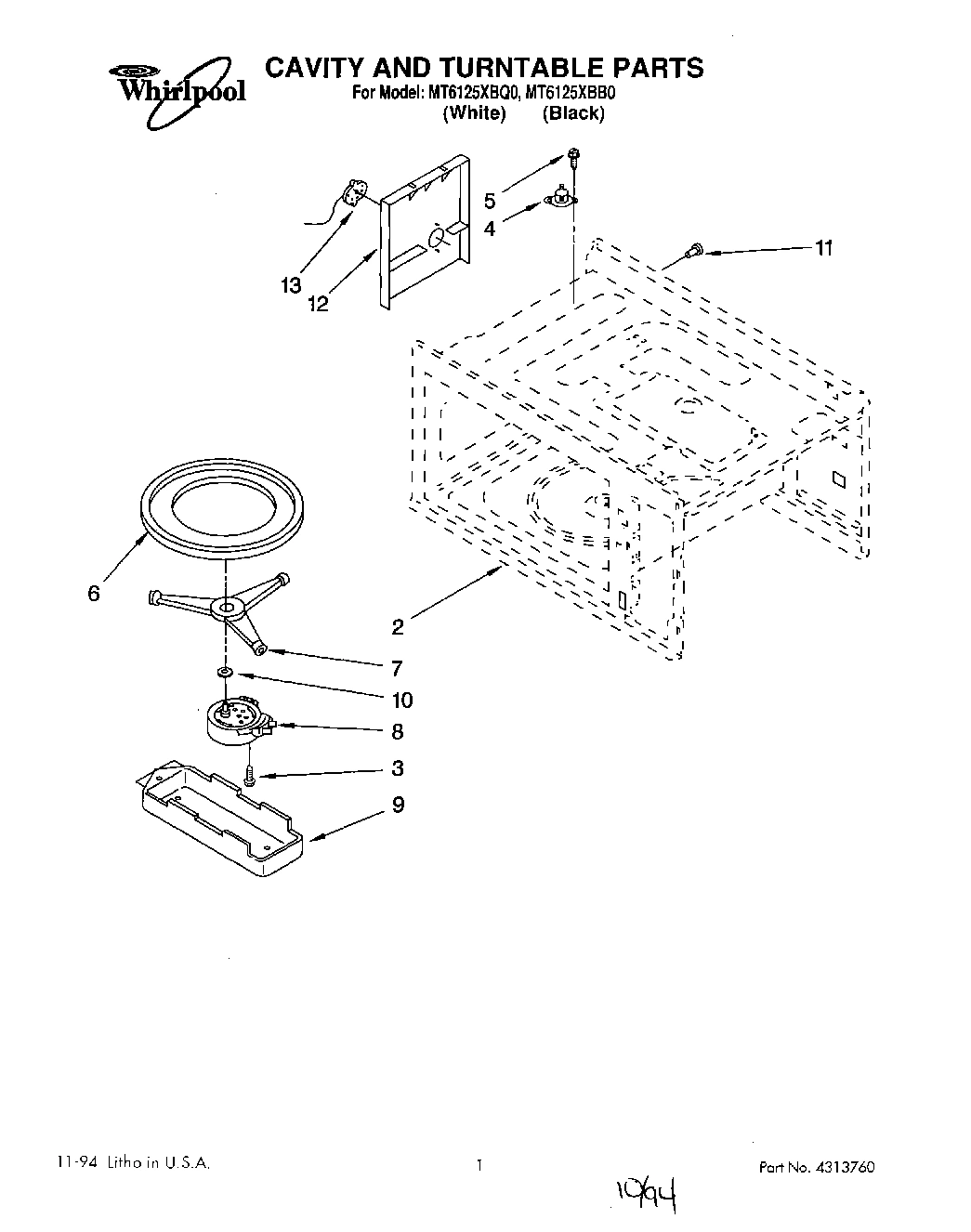 01 - CAVITY AND TURNTABLE, LIT/OPTIONAL