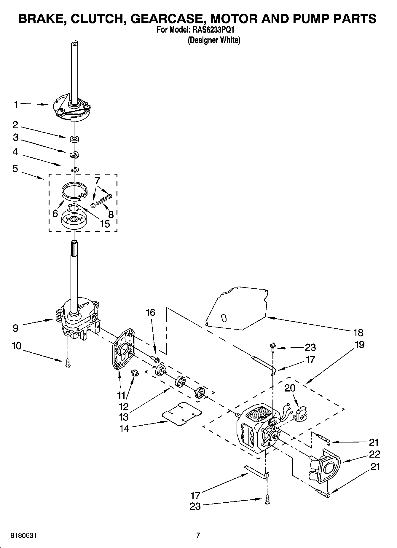 04 - BRAKE, CLUTCH, GEARCASE, MOTOR AND PUMP PARTS