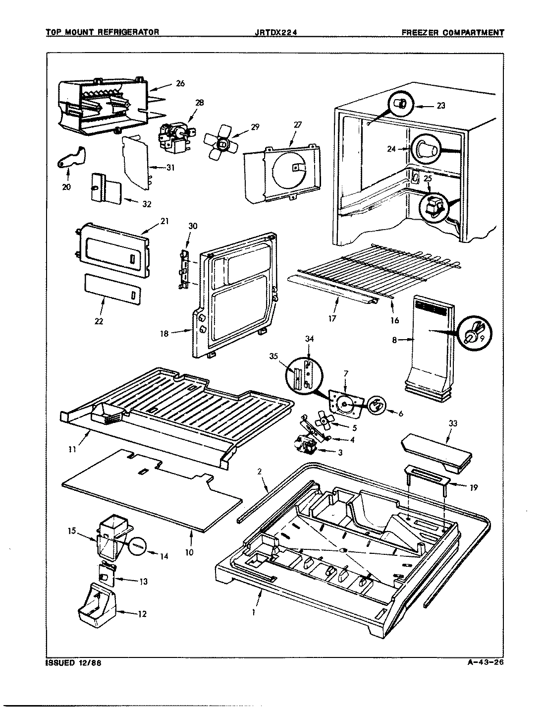 08 - FREEZER COMPARTMENT (B/M 8B14B)