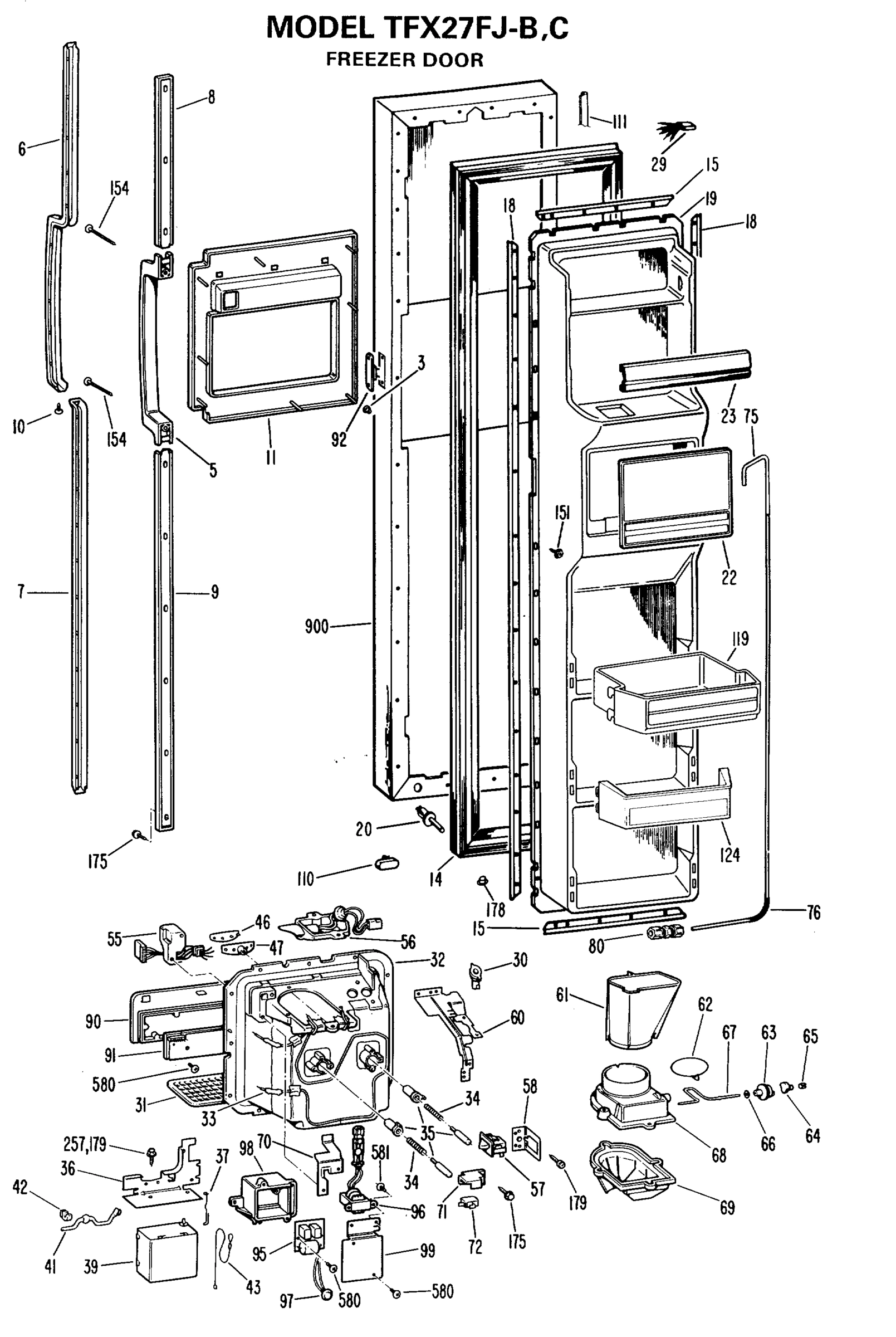FREEZER DOOR