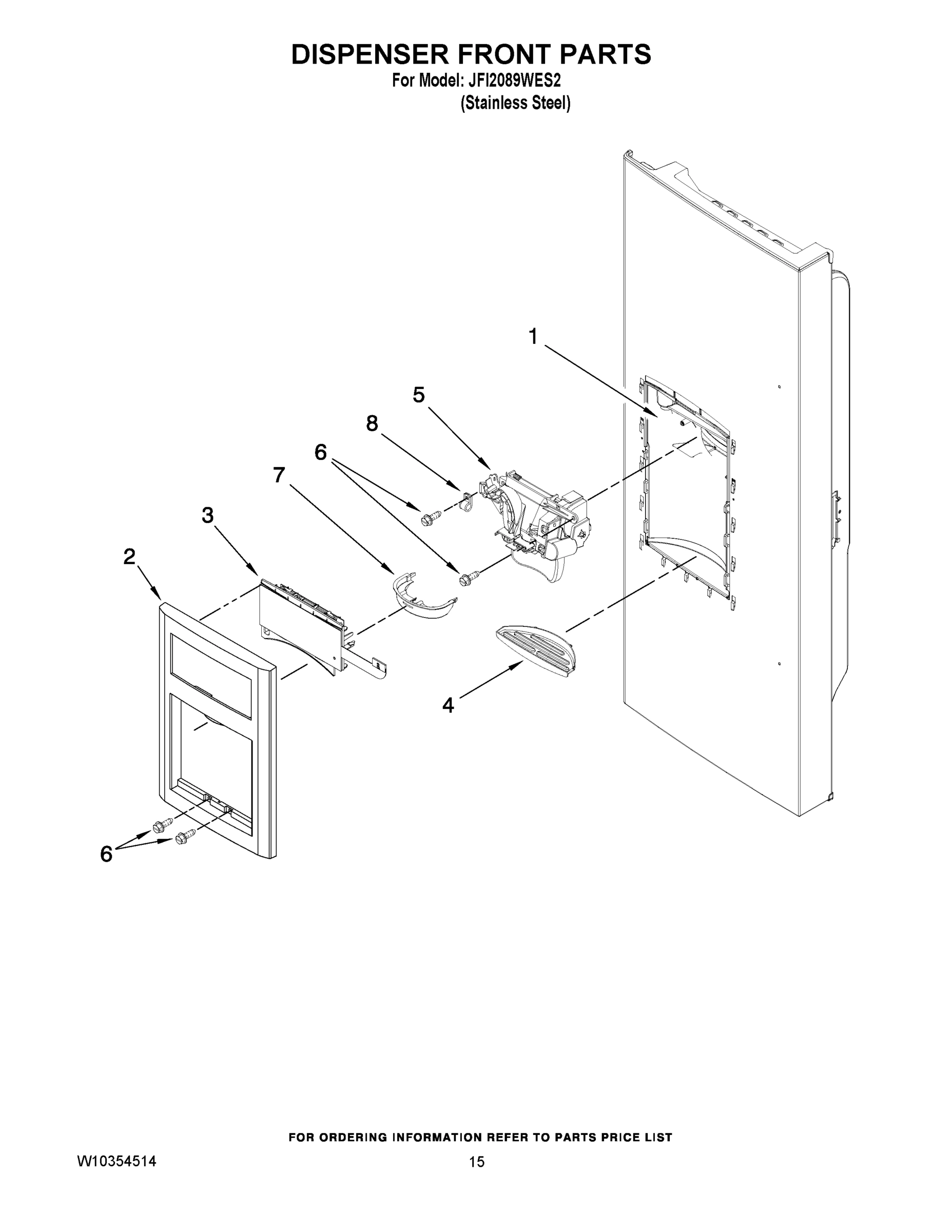08 - DISPENSER FRONT PARTS