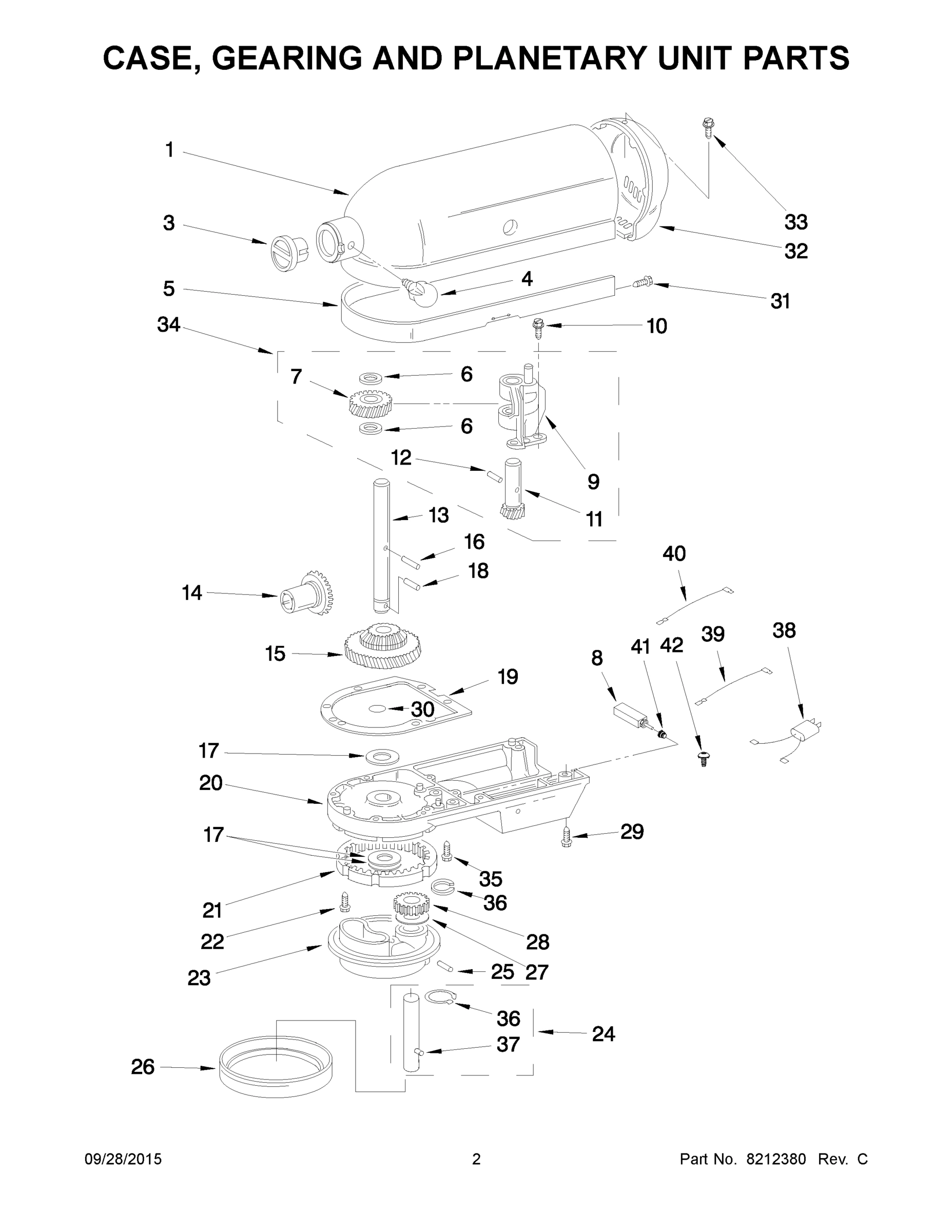 02 - CASE, GEARING AND PLANETARY UNIT PARTS