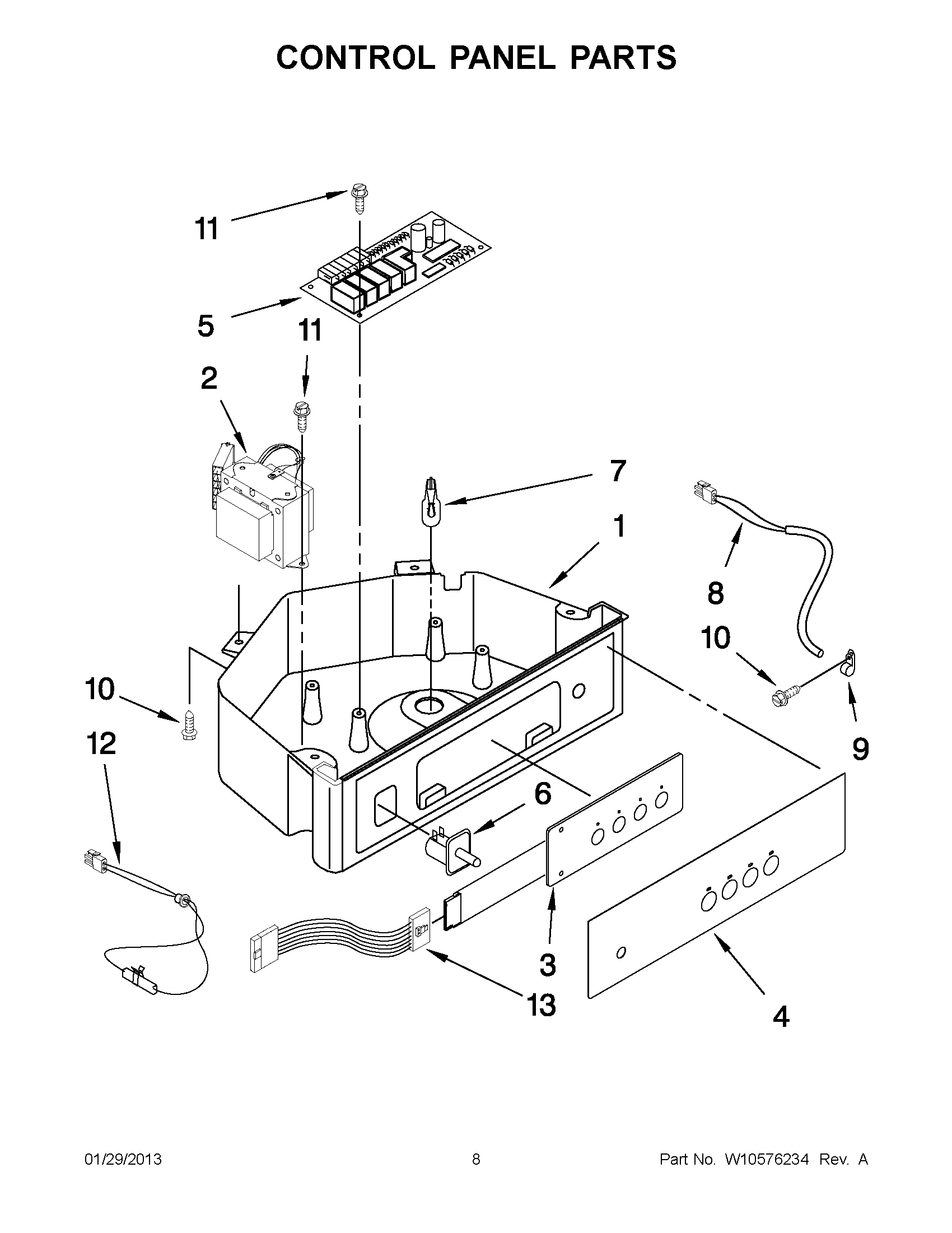 04 - CONTROL PANEL PARTS