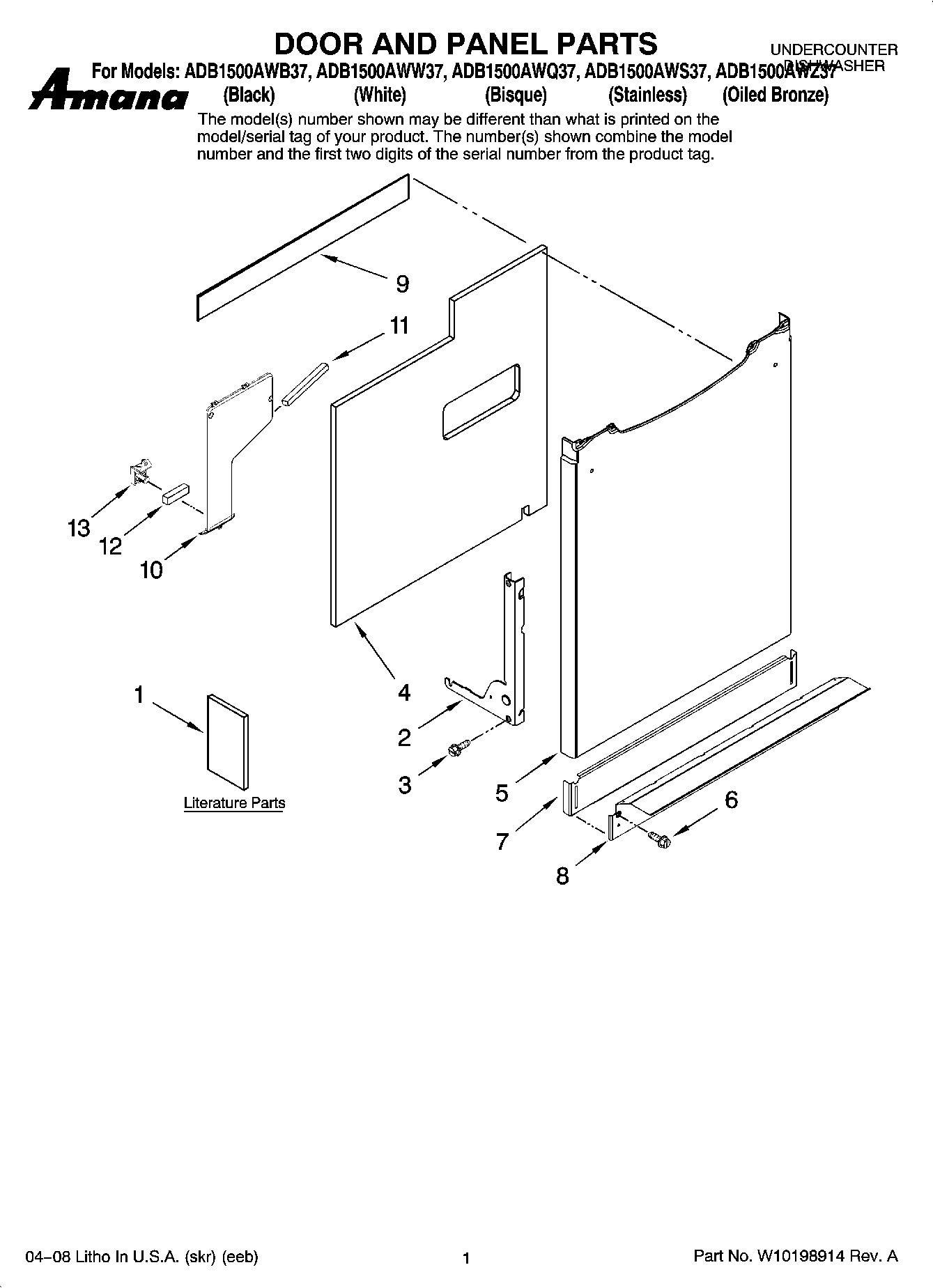 01 - DOOR AND PANEL PARTS