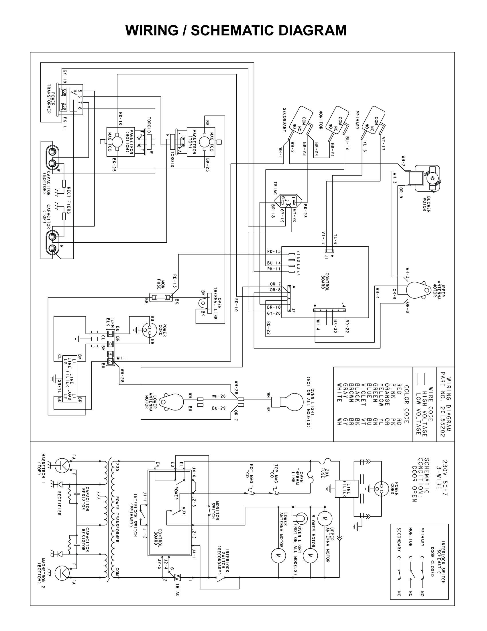 WIRING / SCHEMATIC DIAGRAMS , SUPPLEMENTAL