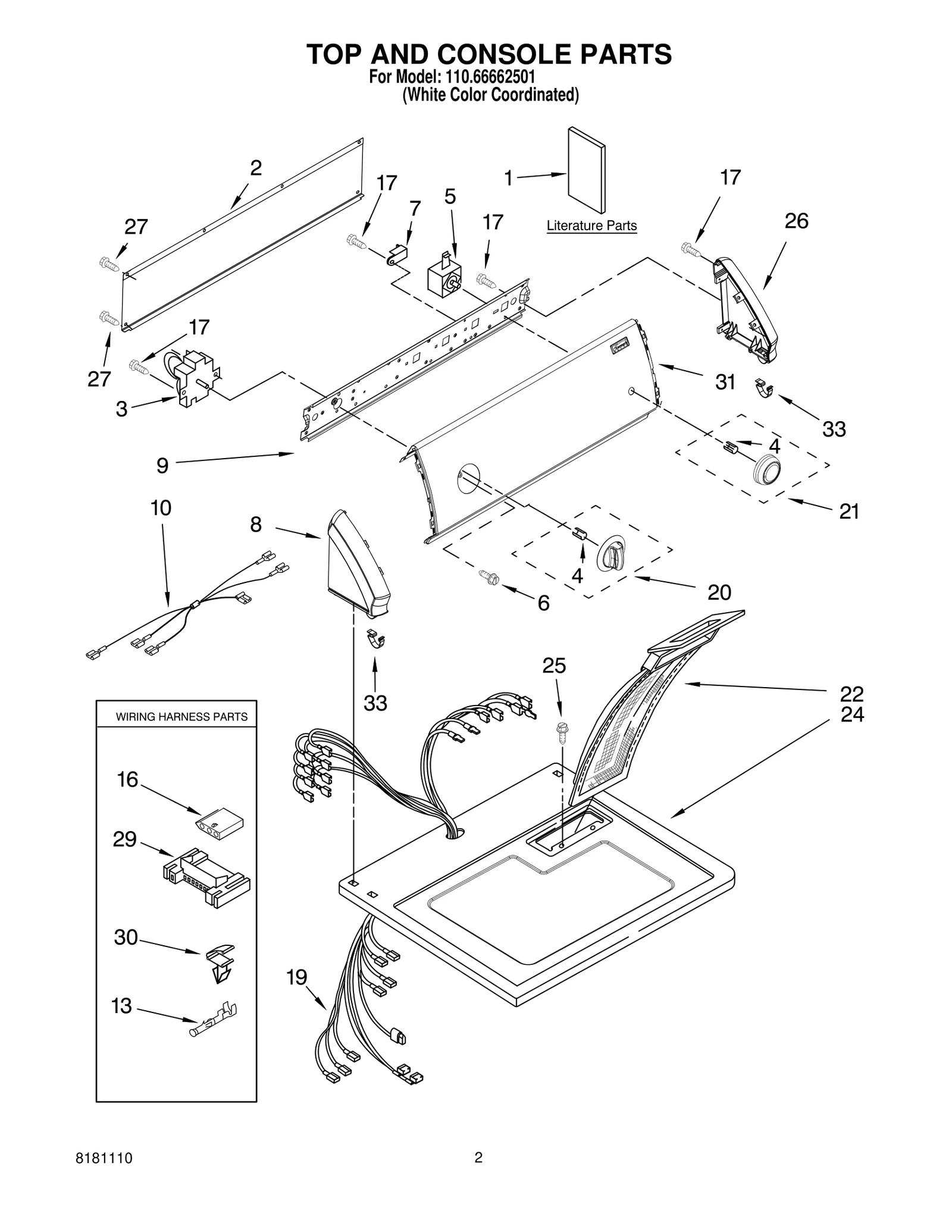 TOP AND CONSOLE PARTS