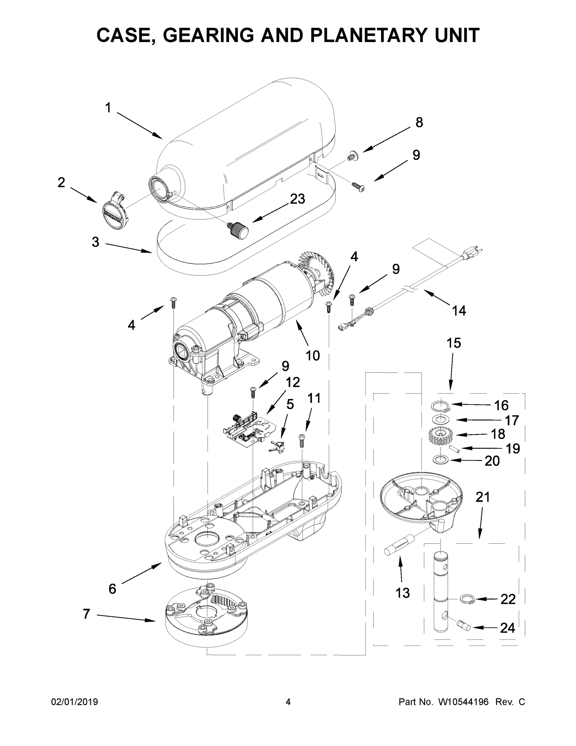 03 - CASE, GEARING AND PLANETARY UNIT