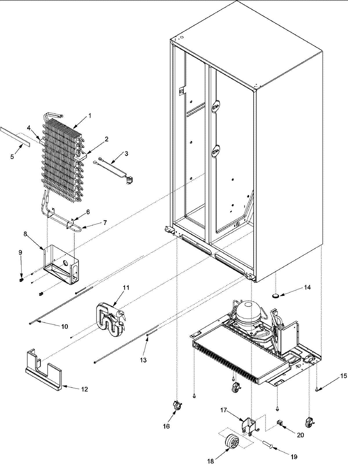 07 - EVAPORATOR ASSY AND ROLLERS