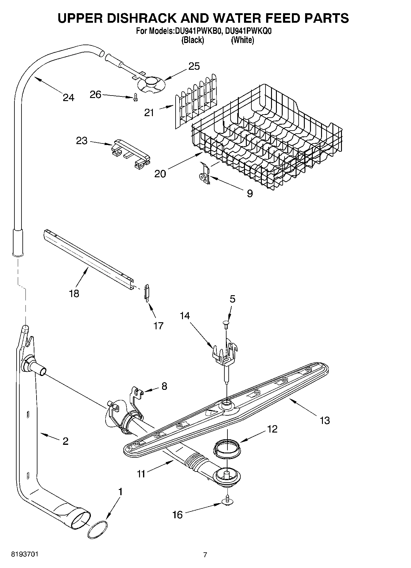05 - UPPER DISHRACK AND WATER FEED